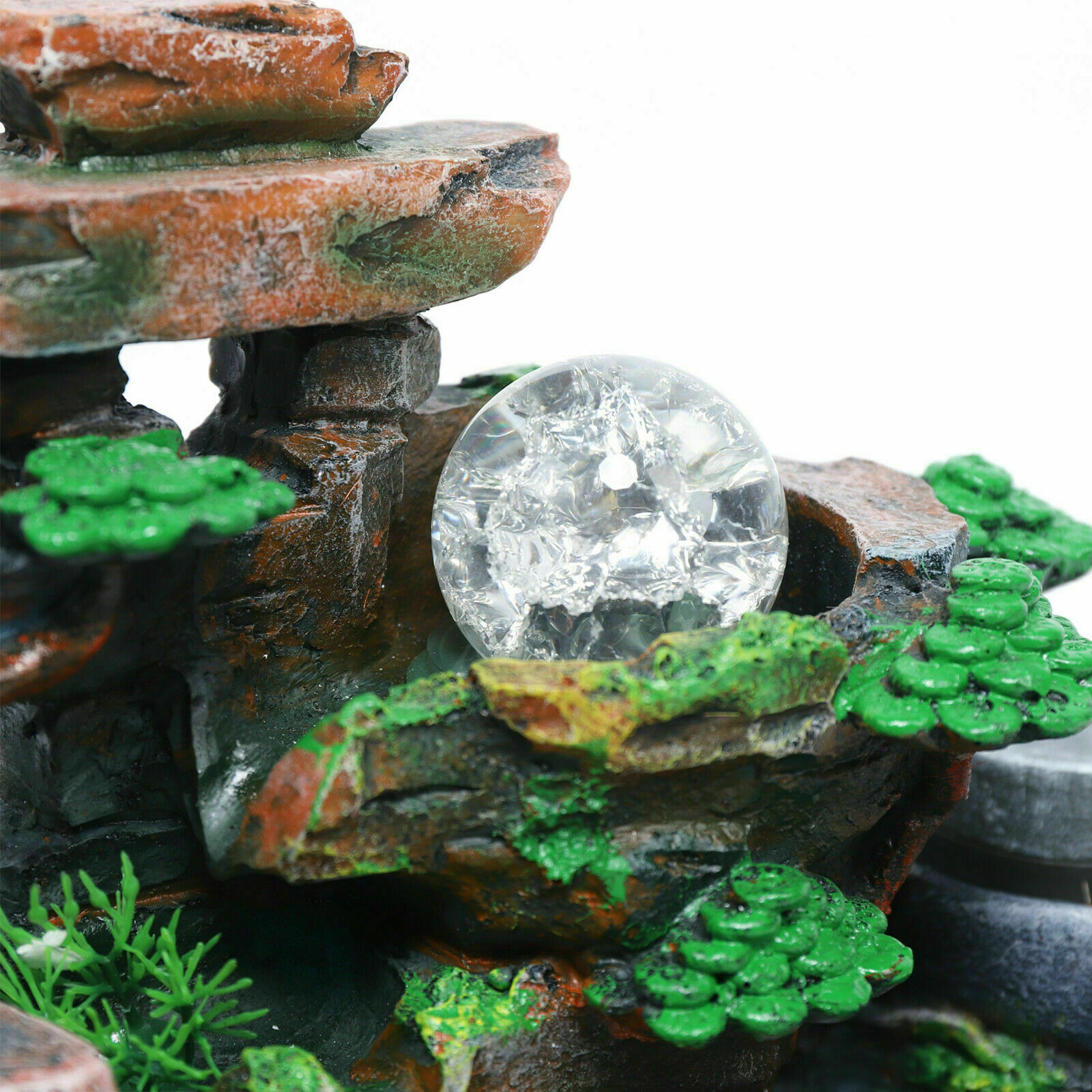 Indoor Rockery Fountain Goldfish Waterfall Feng Shui Water Sound Desktop Decor