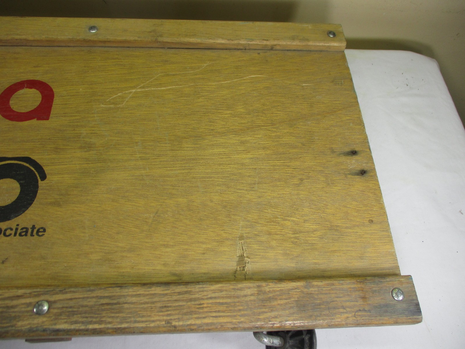 Vintage Car Mechanic Roller Creeper w/Head Rest Automotive Parts Association APA
