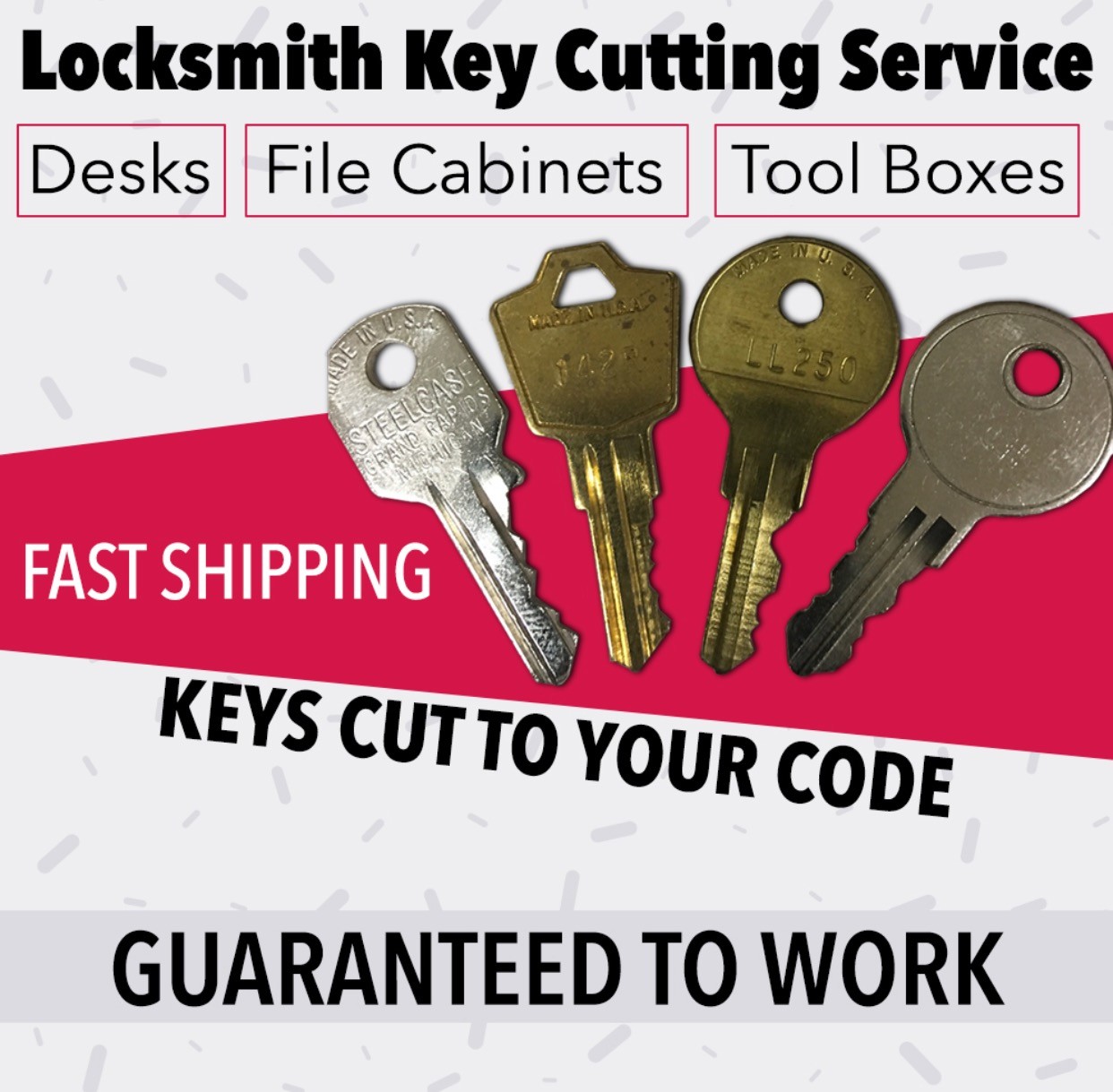 DeeZee Tractor Supply Tool Box Keys Pre-Cut To Your Key Code Codes EC801-EC820