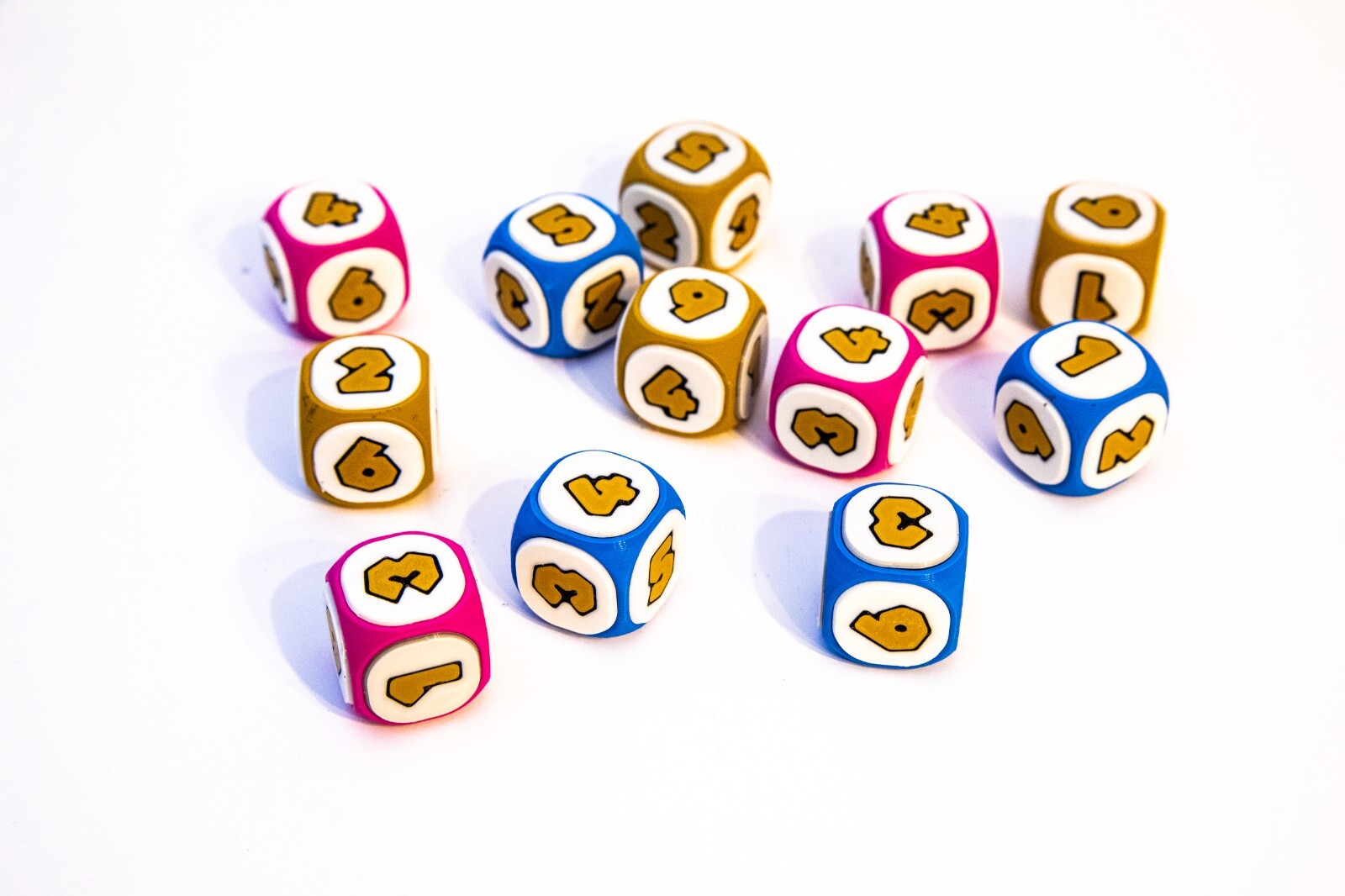 Colorful Mario Character Inspired Dice Set for Party Games  Perfect Gamer Gift