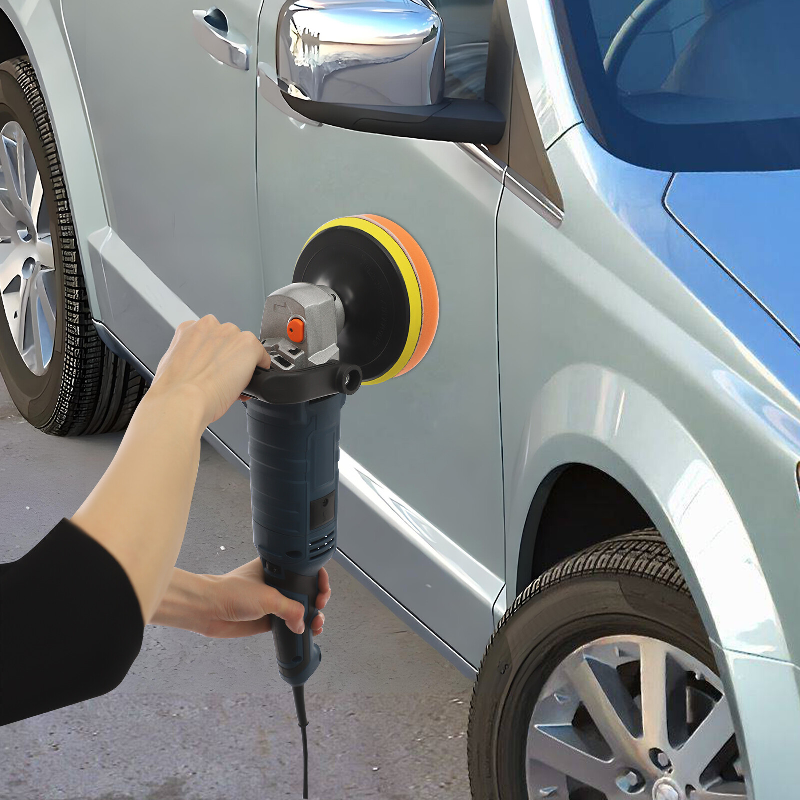 Power Polisher Handheld Electric Car Polishing Machine 500-3300RPM 7 Gears