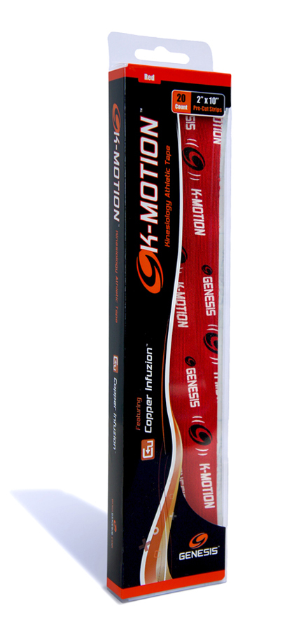 Genesis K-Motion Tape Red Precut (20 pack)