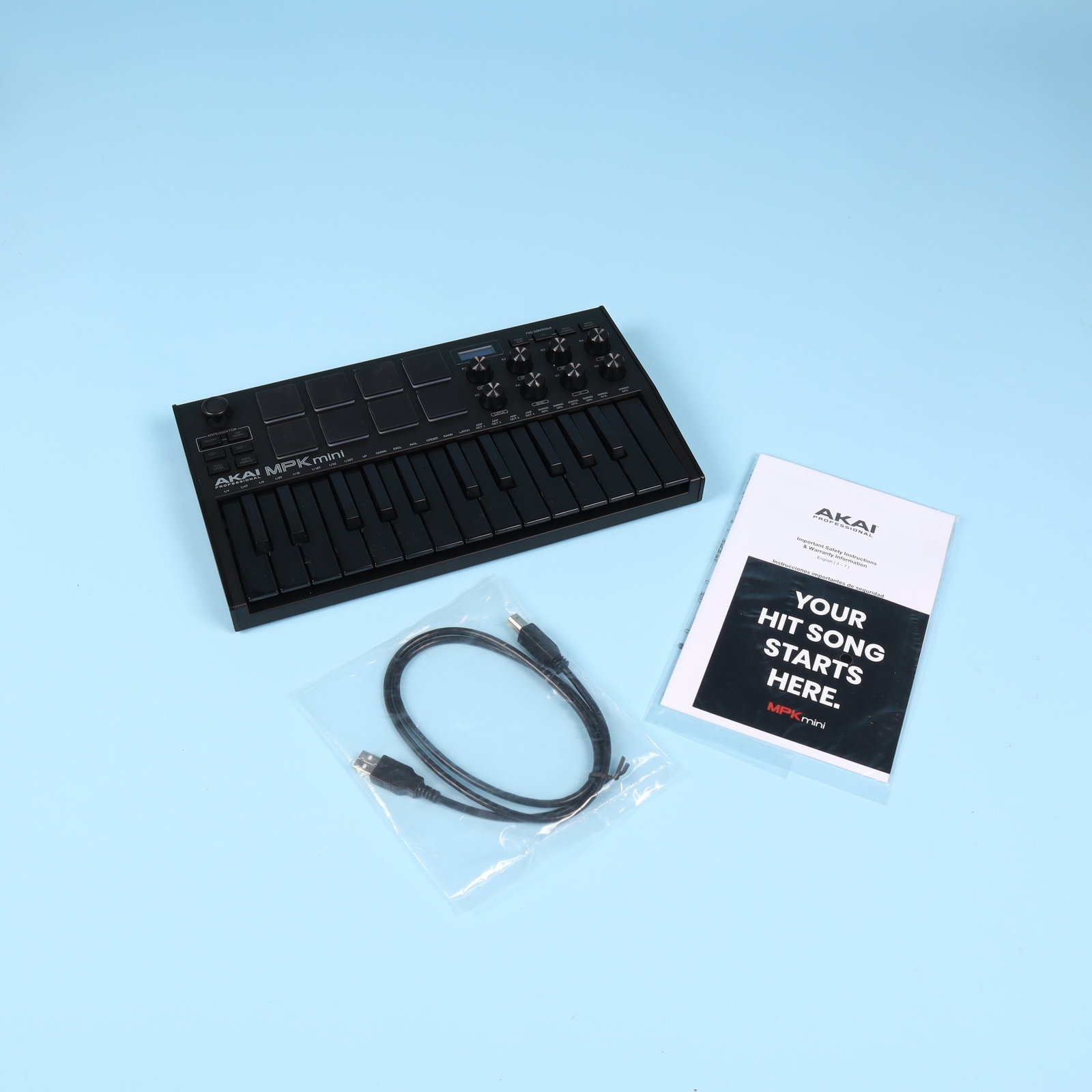 Akai MPK Mini 25 Keys Keyboard Controller - Black Edition
