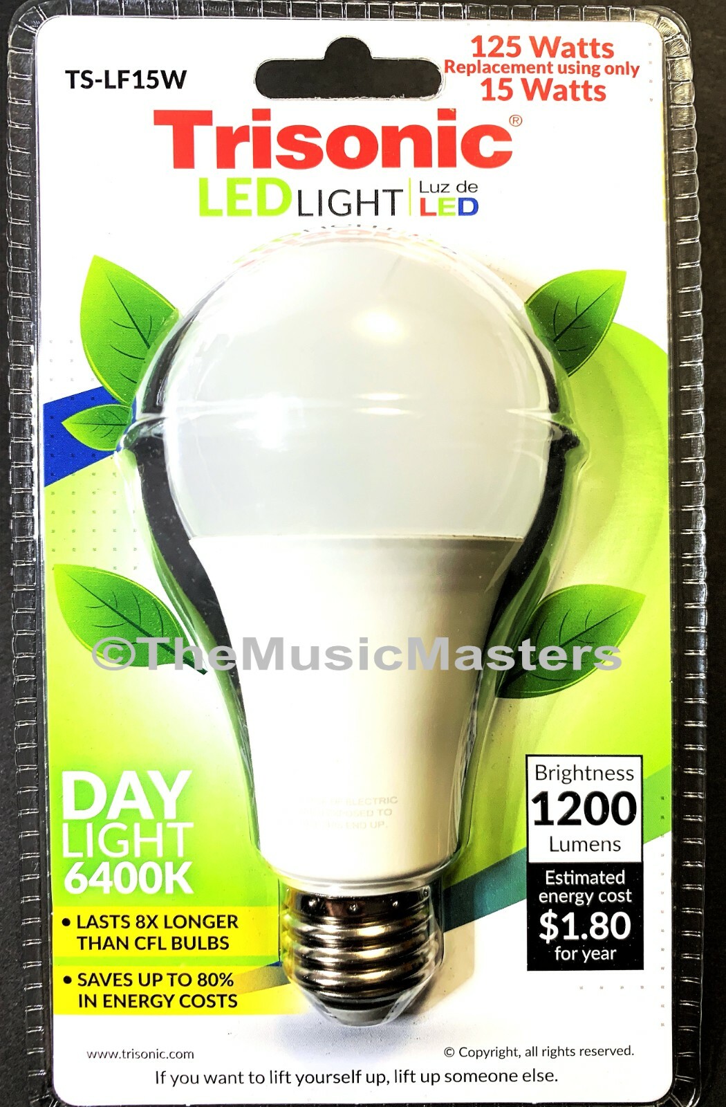 LED LIGHT BULB 15W Standard 125W Upgrade Table Desk Wall Lamp 1200 Lumens 6400K