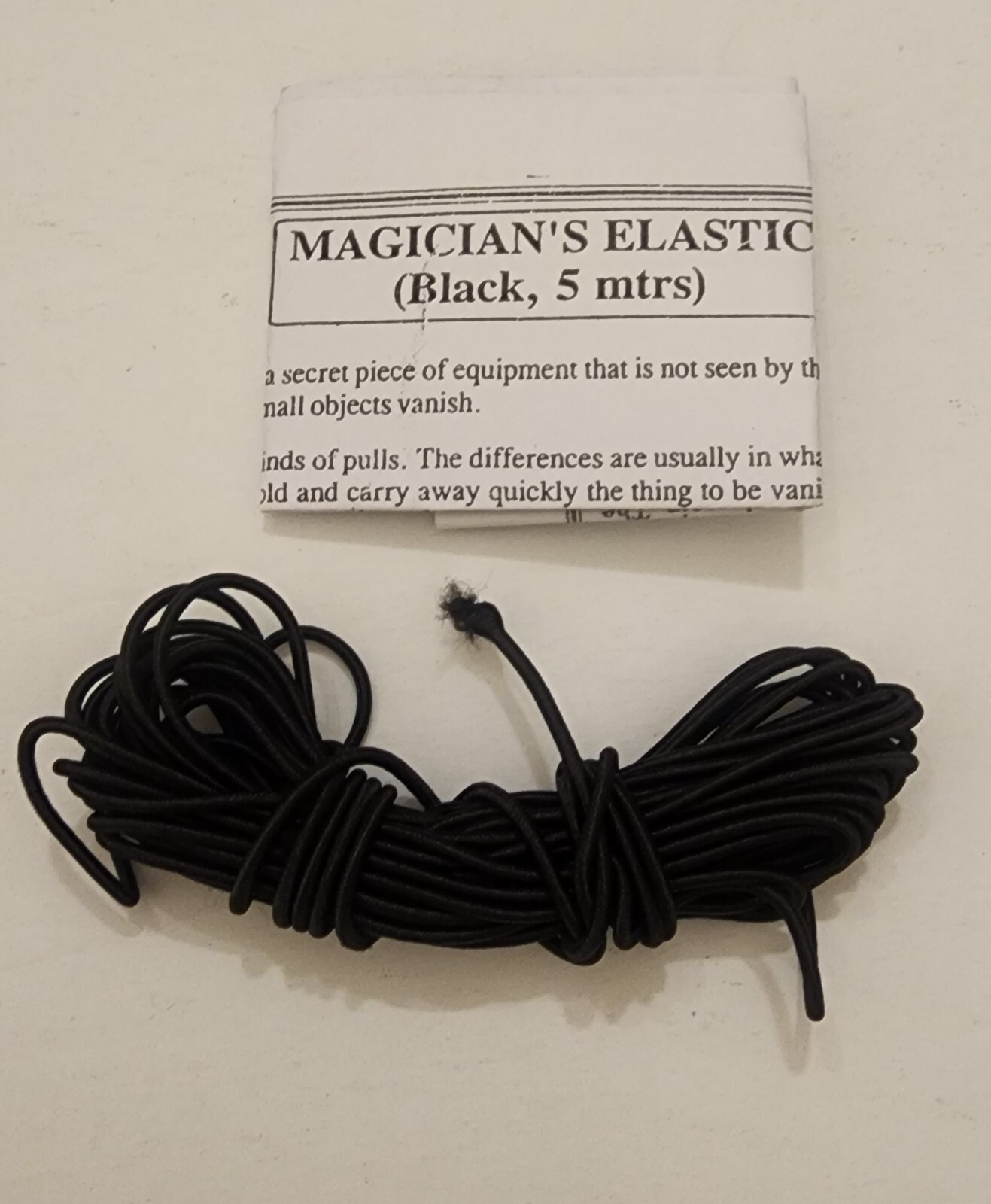Magician's Elastic ( Black 5 meters ) by Uday