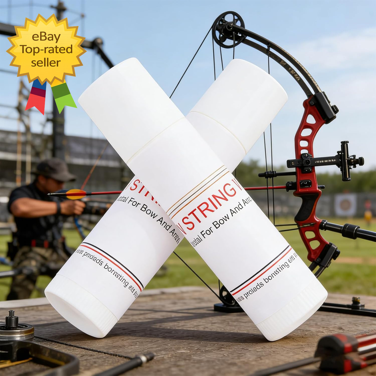 5Pcs Bowstring Wax Waterproof Archery String Wax Recurve Compound Bow Rail Lube
