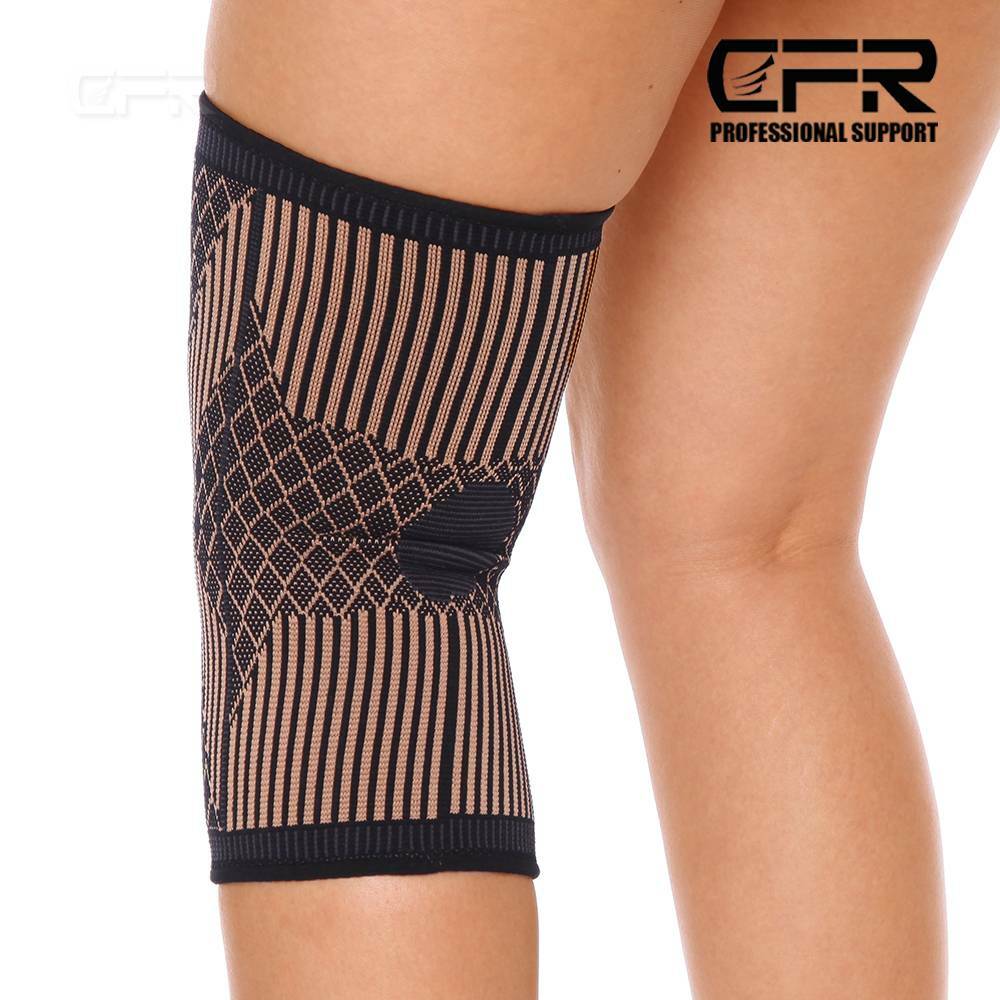 Copper Infused Knee Brace Support Stabilizer Patella Compression Sleeve Wrap Gym