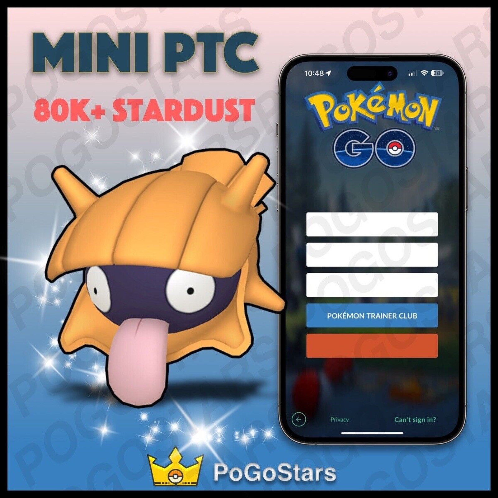 Pokémon PTC Go - Shiny Shellder - 80K Stardust✨Read Description✨