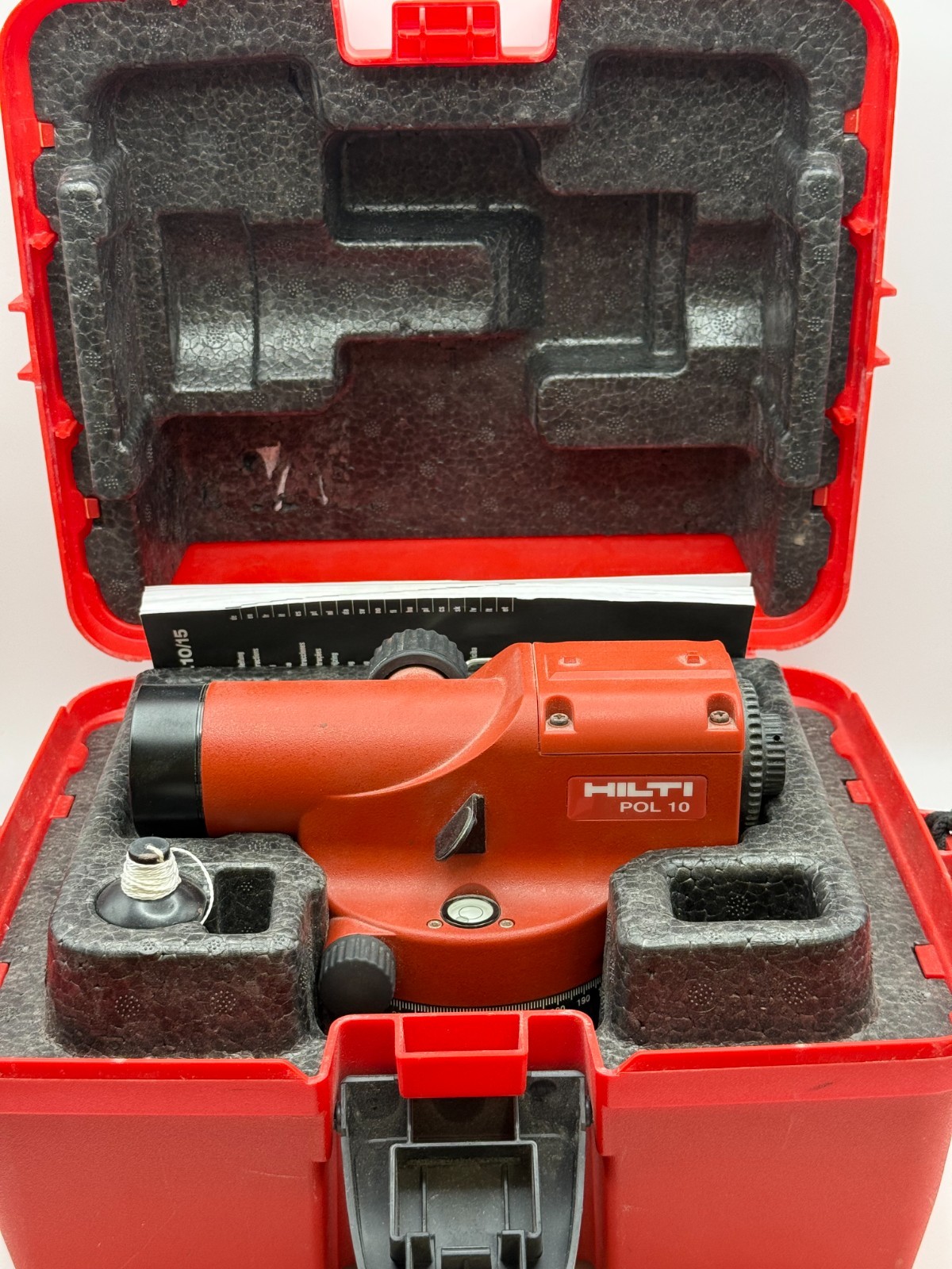 HILTI POL 10  OPTICAL LEVEL Laser Layout Tool WITH TRAVEL CASE