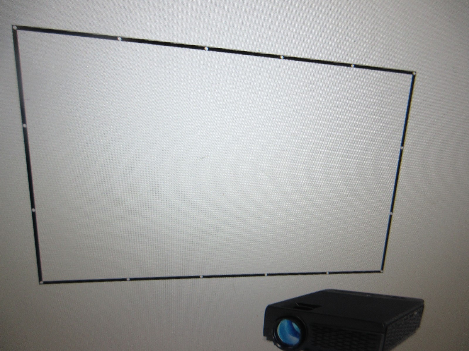GPX 800 x 480 Mini Projector Bluetooth with 120 in. Projection Screen Included