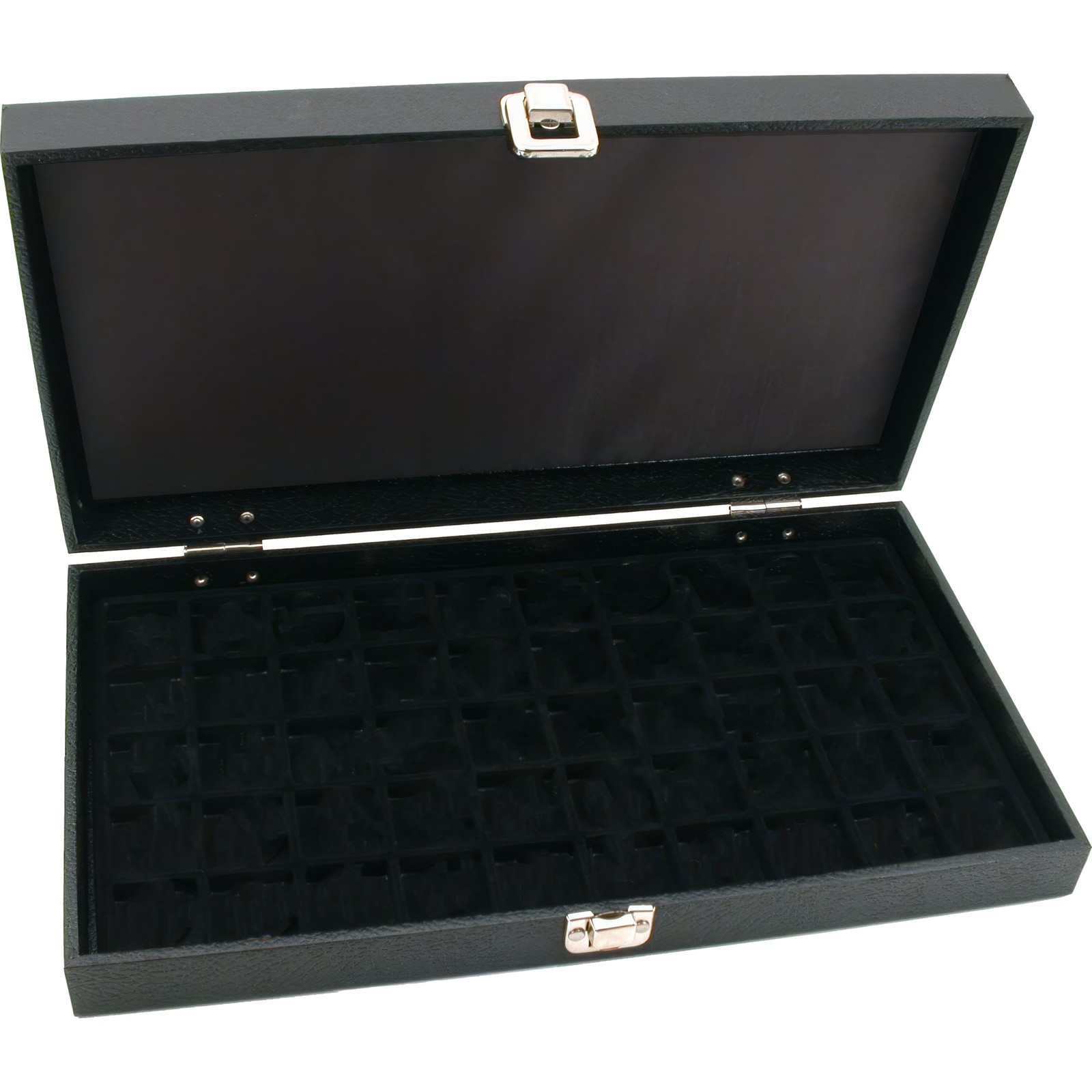 Travel Case & 50 Slot Insert Black 14 1/8"