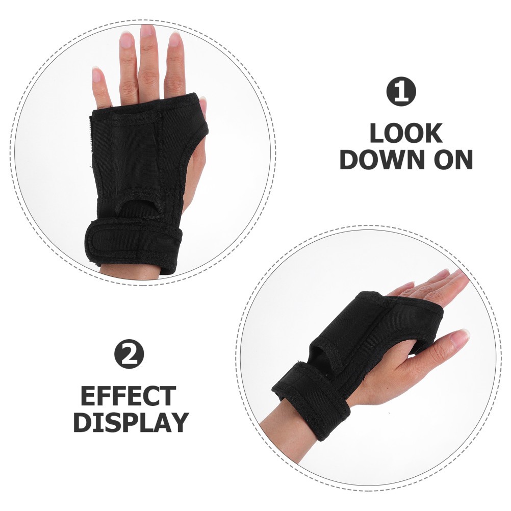 2Pcs Multipurpose Scuba Flashlight Support Gloves Black Durable Wrist Mount