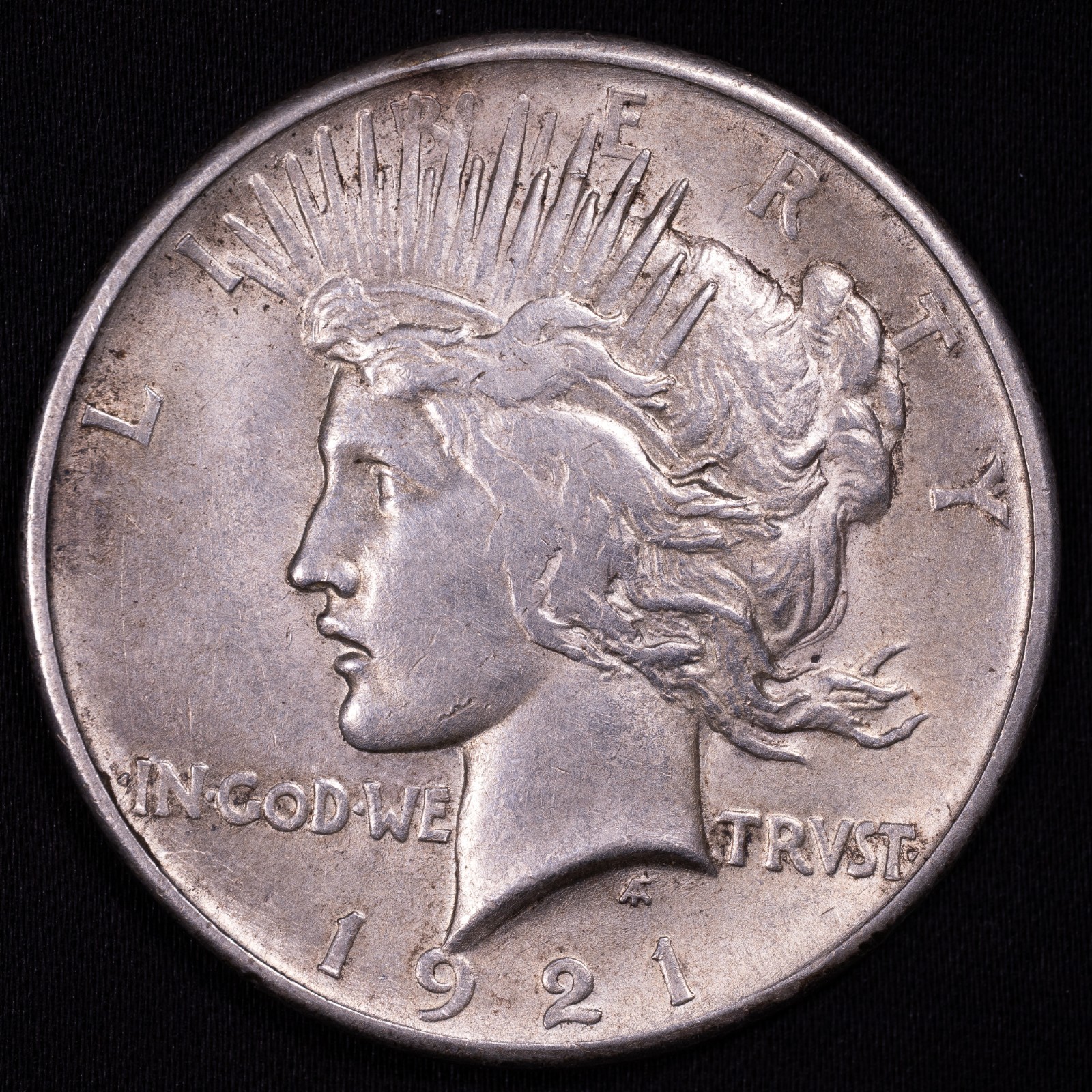 1921 Silver Peace Dollar Almost Uncirculated (AU)