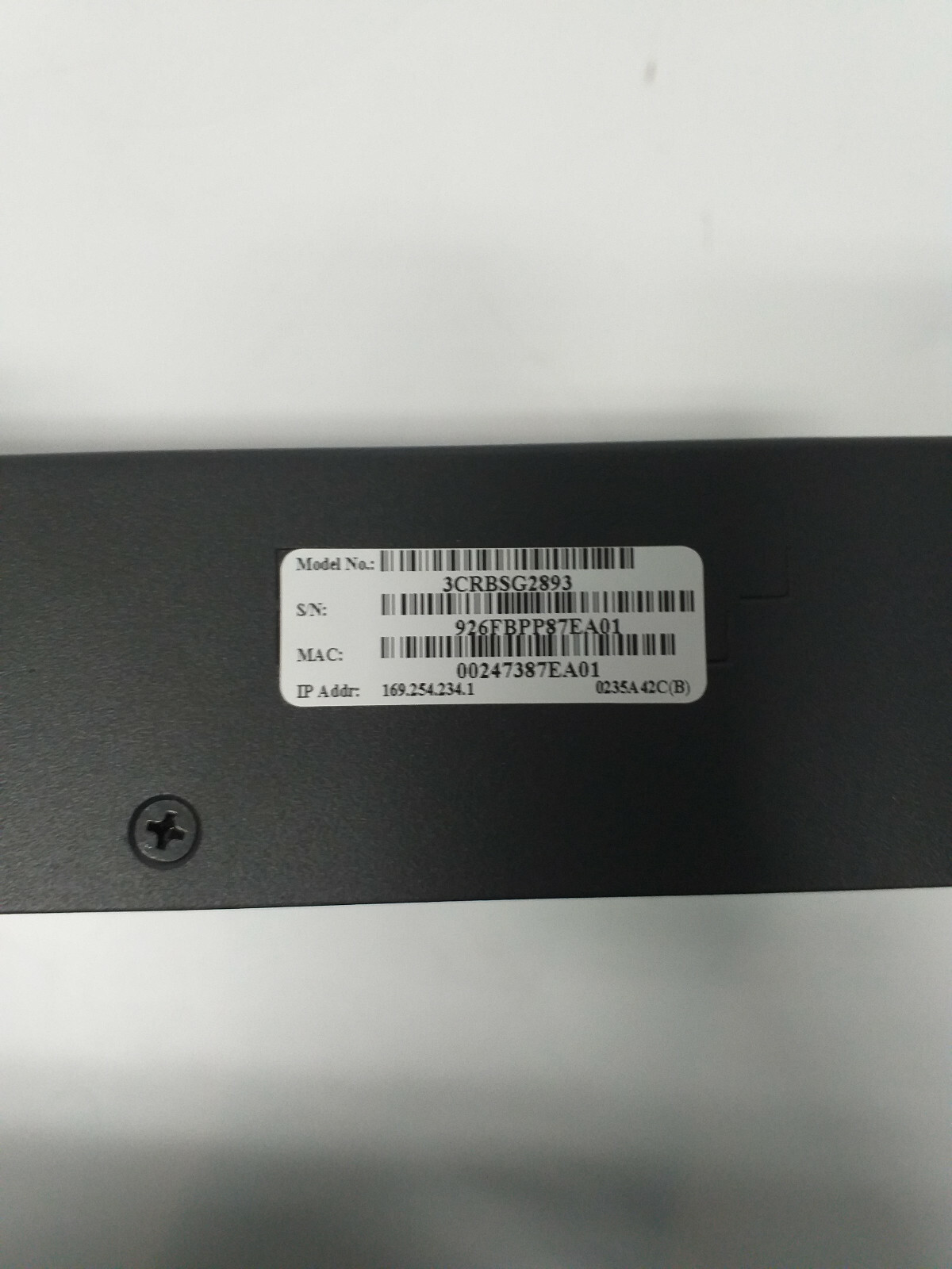 3Com Baseline Model:3CRBSG2893 24-Ports External Switch