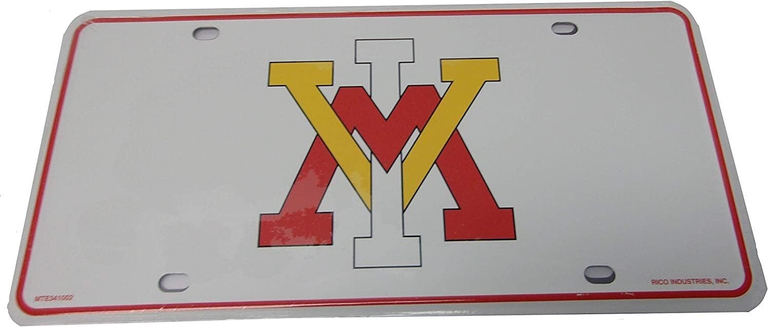 Virginia Military Institute Keydets Metal Auto Tag License Plate, White Design,