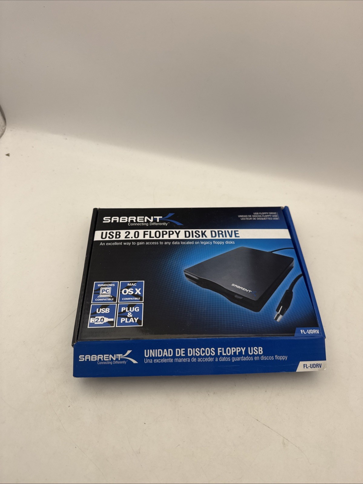 Sabrent: External USB 2.0 Floppy Disk Drive Model: FL-UDRV New in an Open Box
