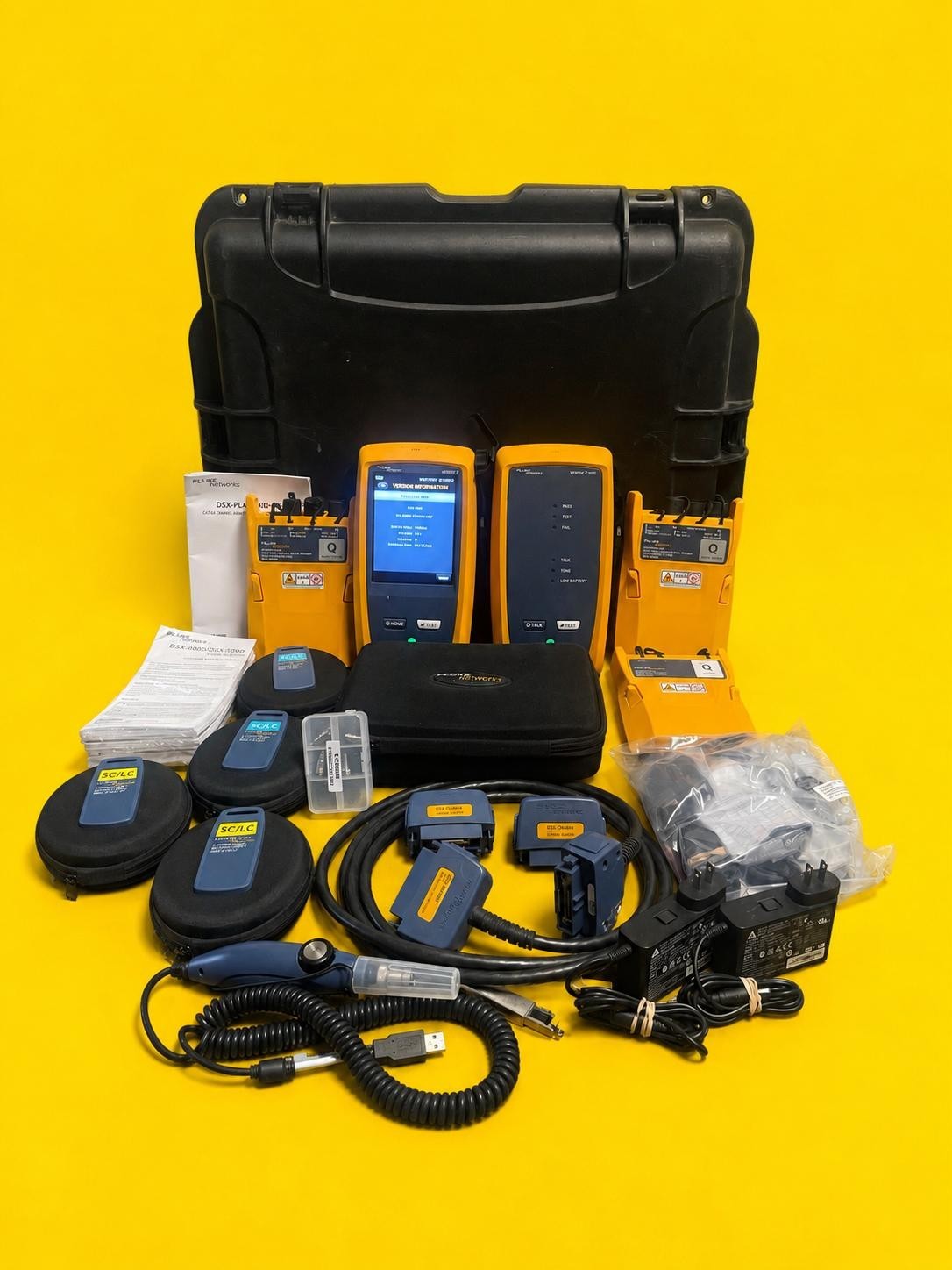 Fluke Networks DSX-8000 Cat8 Cable Certifier Versiv2 OTDR CFP-QUAD OFP-QUAD DSX