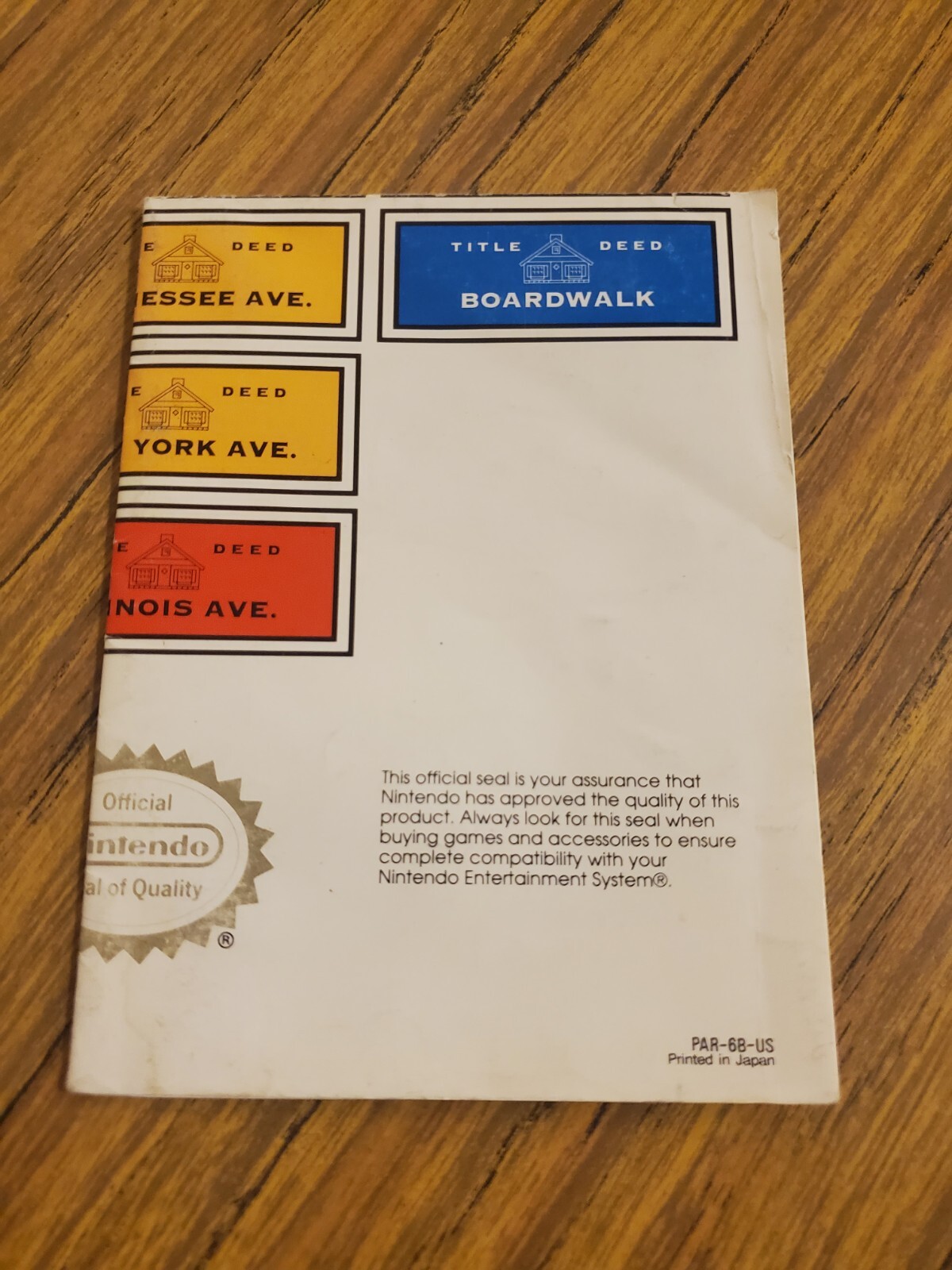 monopoly nes Poster Insert