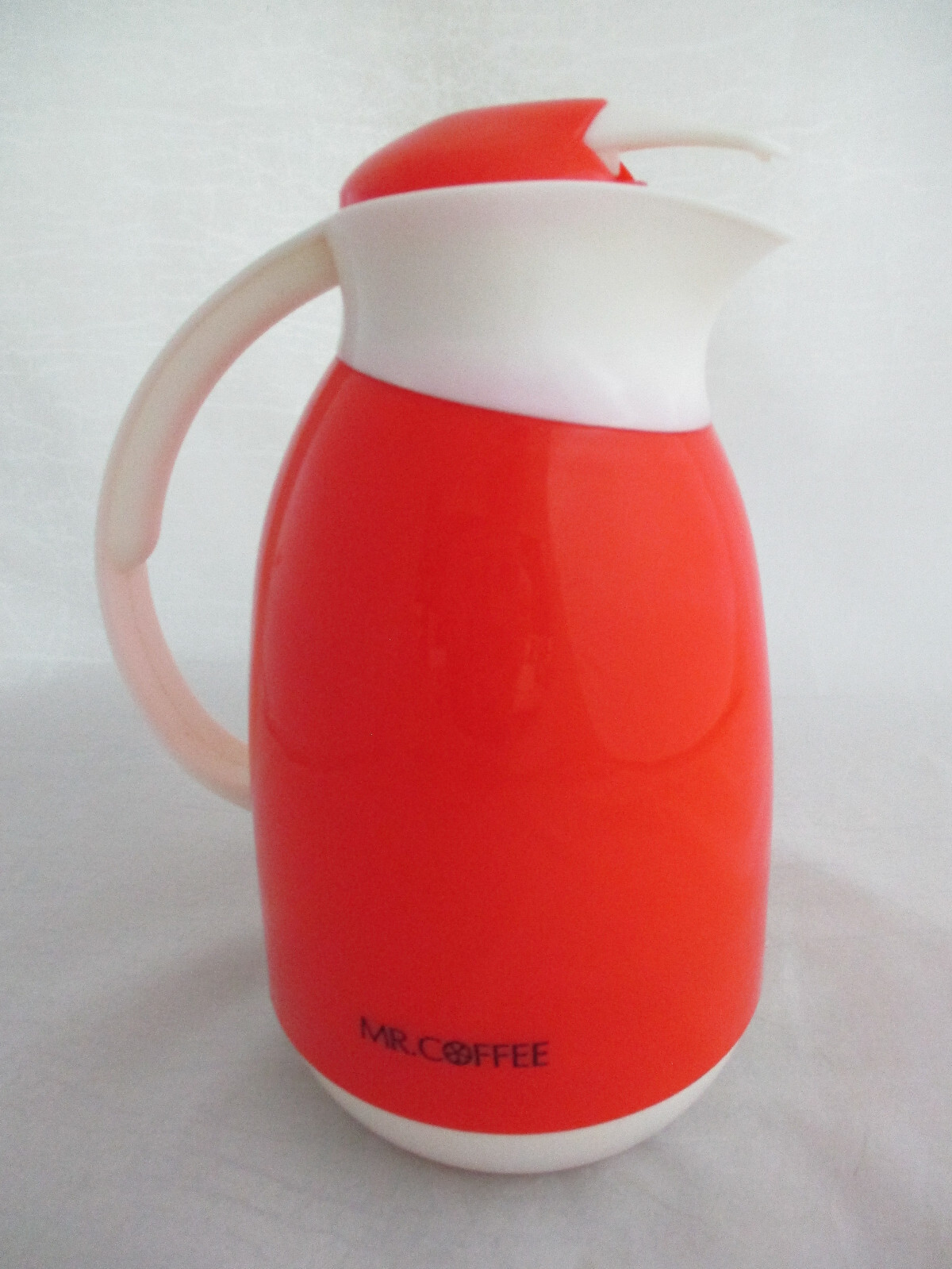 Vintage Retro Mr. Coffee Insulated Carafe Pitcher w/Lid ~ Orange (5)