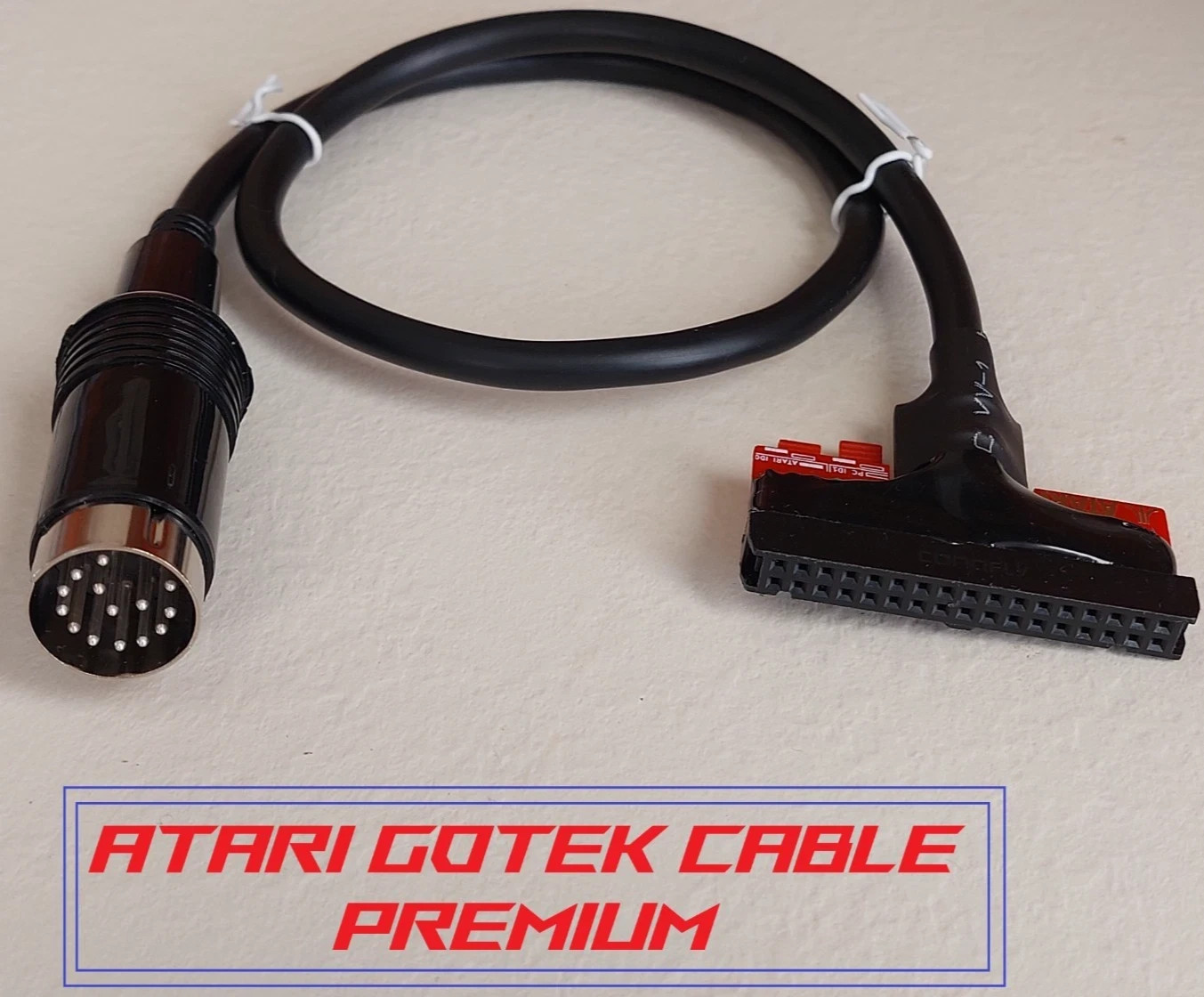 Gotek Floppy Drive Atari ST STFM STE 34-way IDC 14 pin DIN cable + power cable
