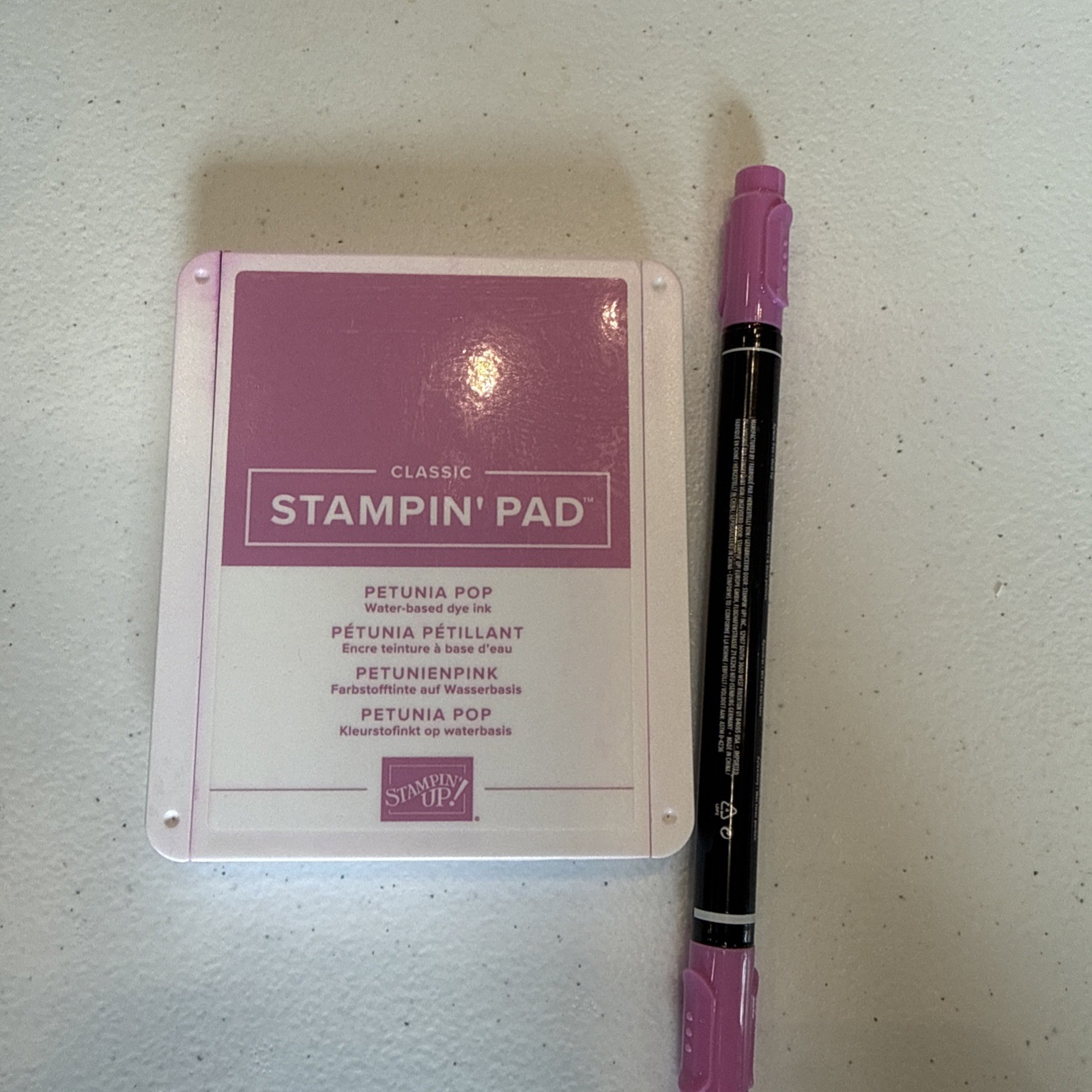 Stampin Up! Petunia Pop Stamp Ink Pad & Matching Marker NEW