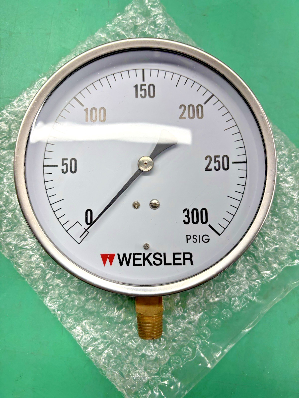 NOS NEW WEKSLER 438972 AIR PRESSURE GAUGE 1009A 0-300PSI⏱️FREE SHIPPING⏱️