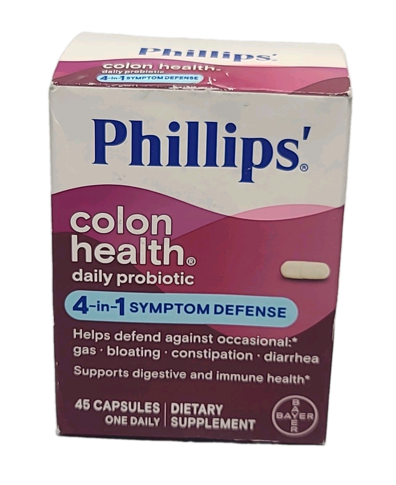 Colon Health • Daily Probiotic 4-in-1 • 45 CAPSULES  by Bayer • EXP: 02/2027