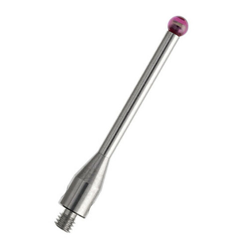 CMM Probe Stylus Ø2mm Ruby Ball M2 Thread Stainless Steel Stem L20mm A-5000-3603