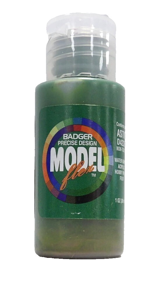 Badger Model Flex 16-21 PRR Pennsylvania Pennsy Green 1 oz Acrylic Paint Bottle