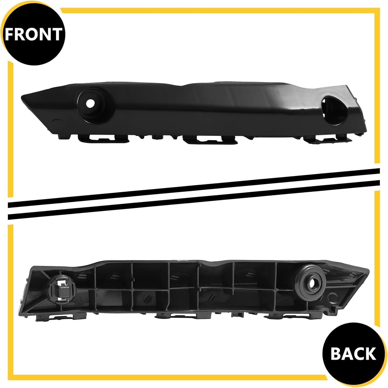 Front Bumper Cover Bracket Retainer Support Pair for Toyota Camry 2015 2016