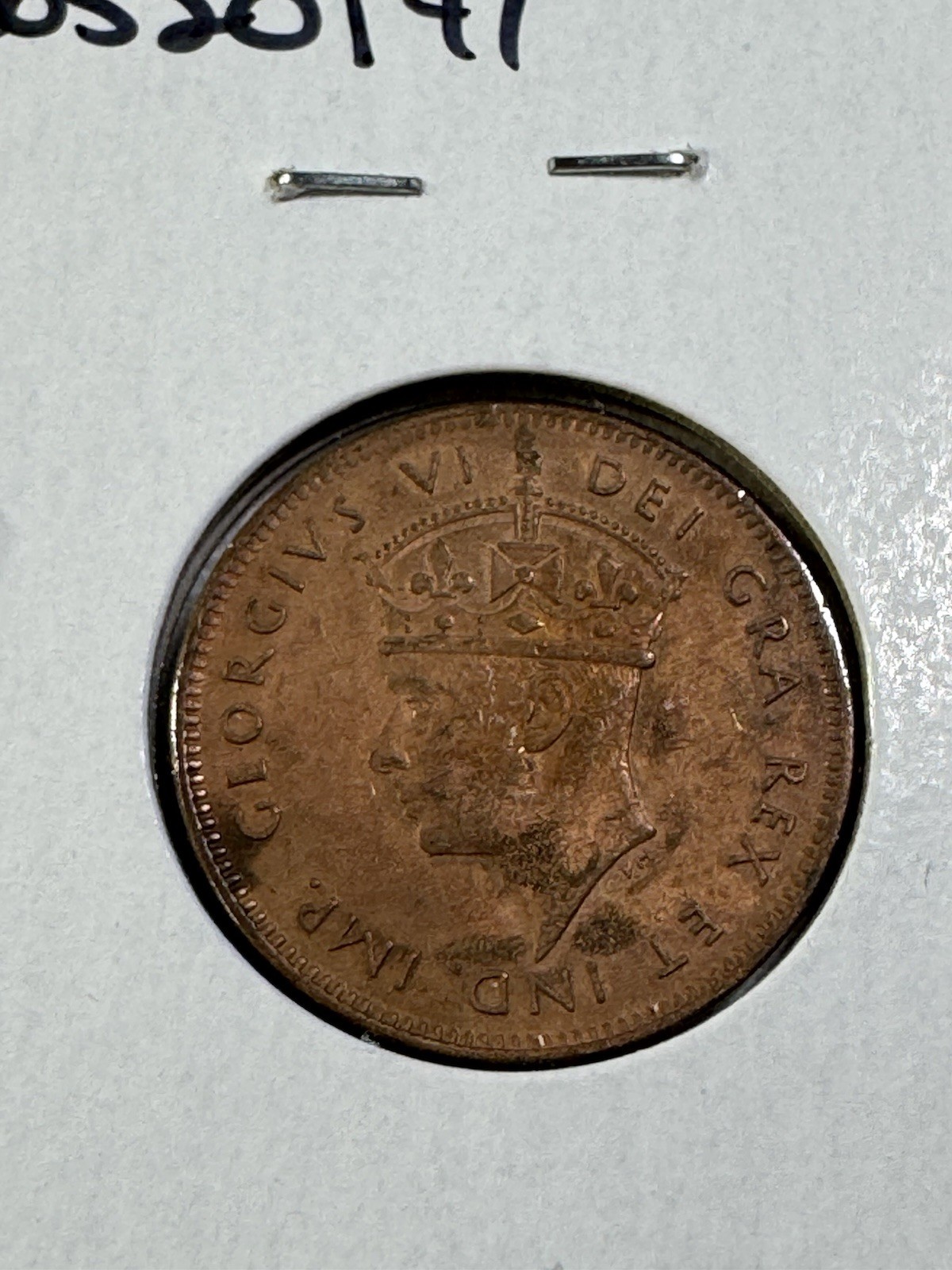 1941-C Newfoundland 1 Cent Coin Cleaned