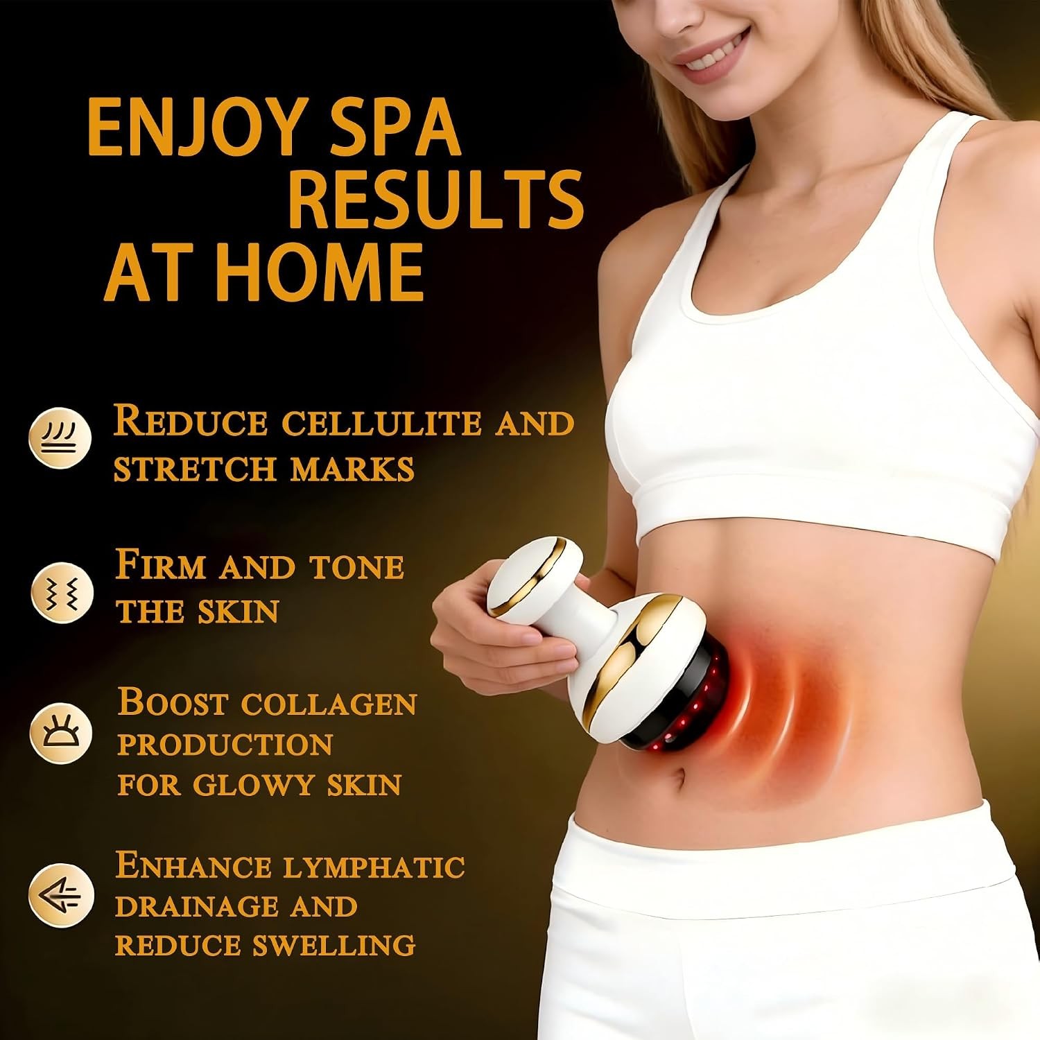 Electric Cupping Massager with Heat, 9 Suction Levels Rechargeable Body Tool