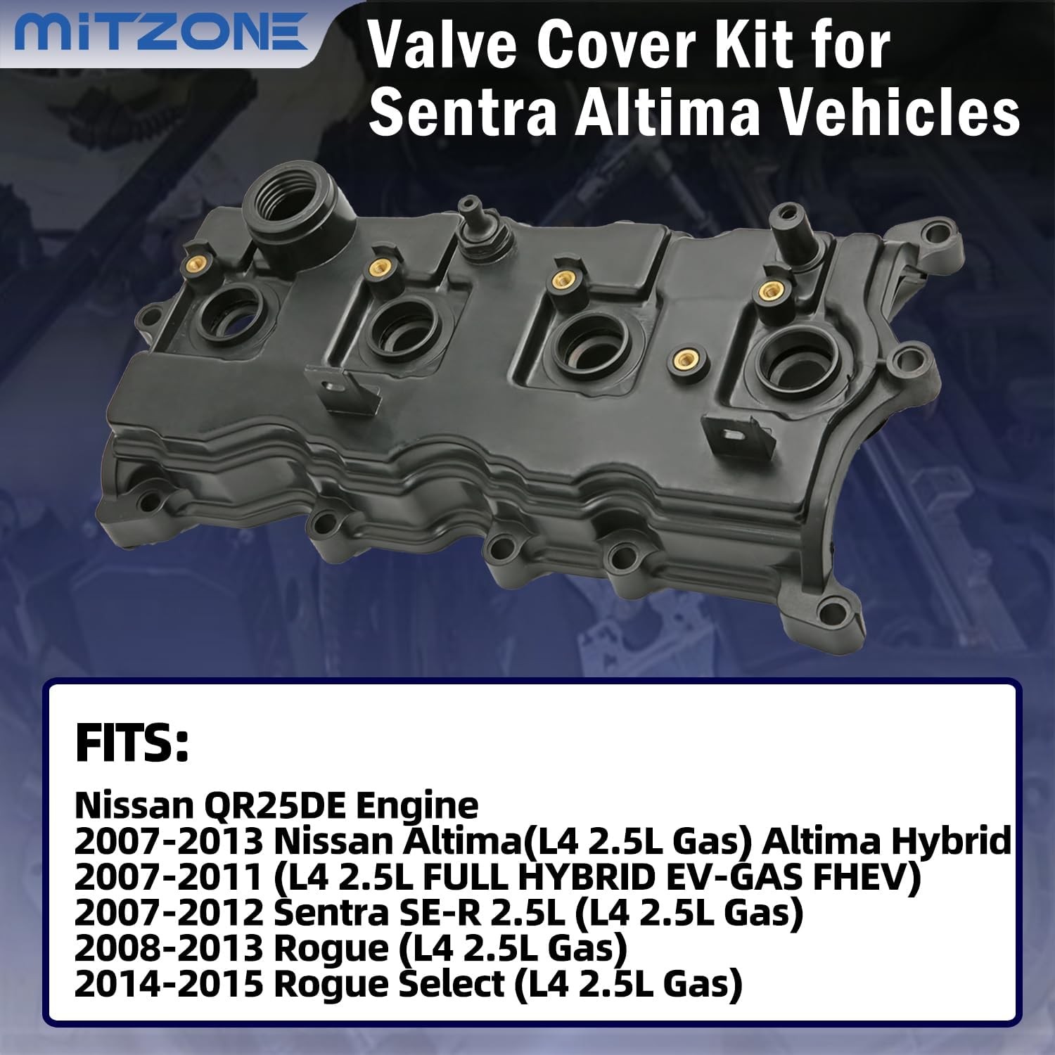 MITZONE Valve Cover Replacement Nissan Altima Sentra 2.5L Engine Part