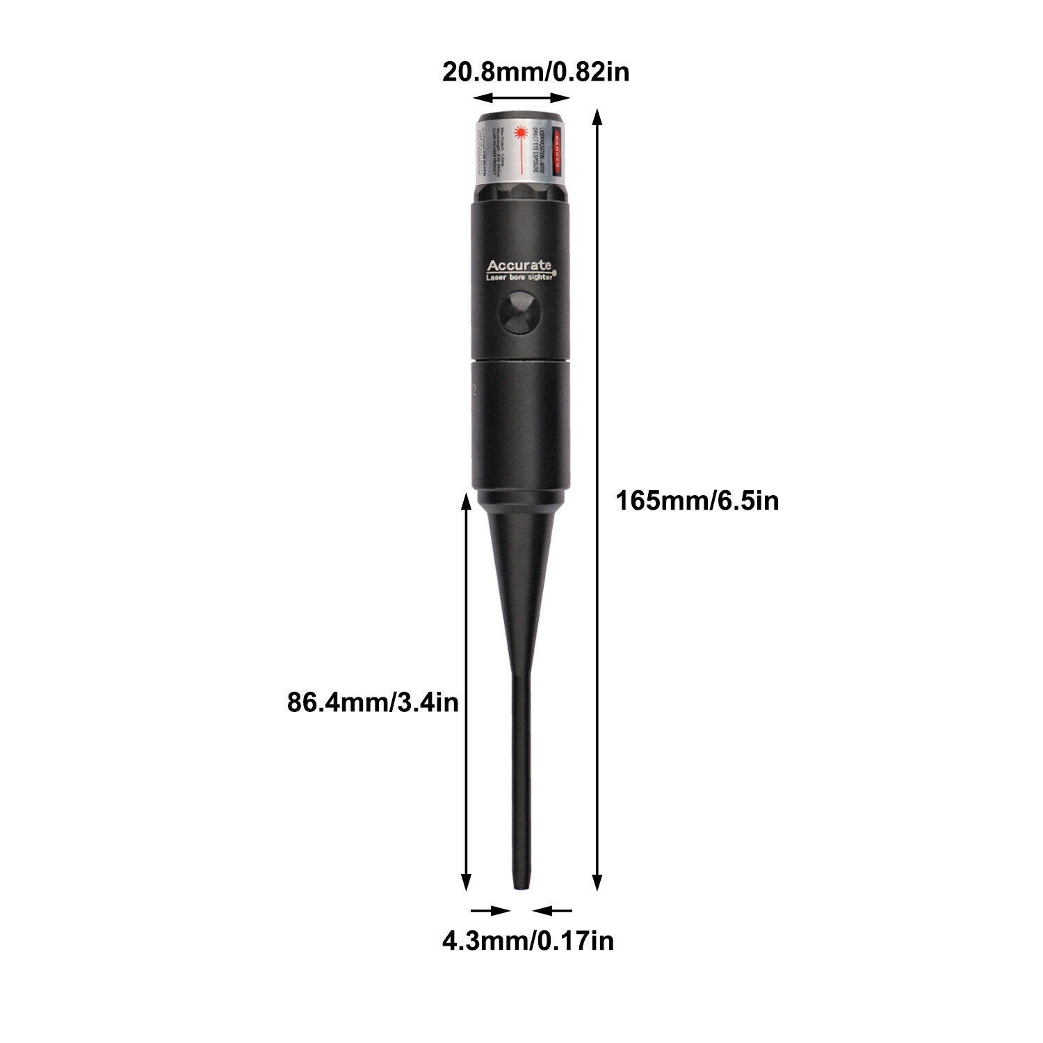 Professional Red Laser Bore Sight Kit Multiple Calibers Upgraded Bore Sighter