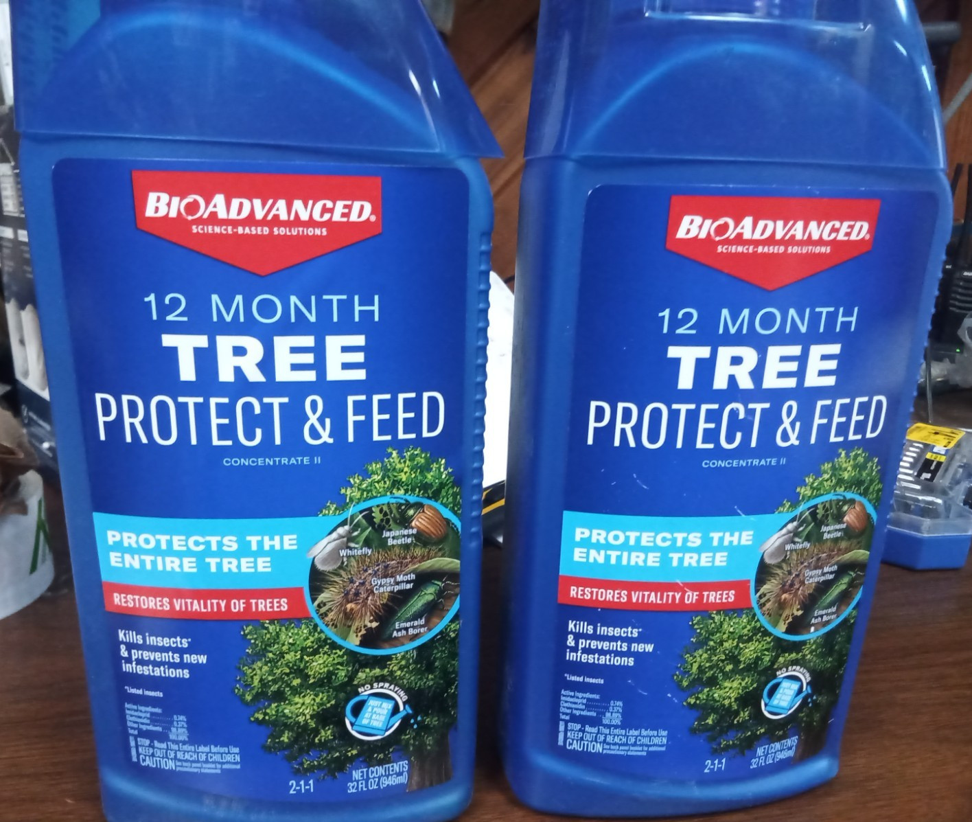 2x BioAdvance 12 Month Tree Protect & Feed Concentrate II New