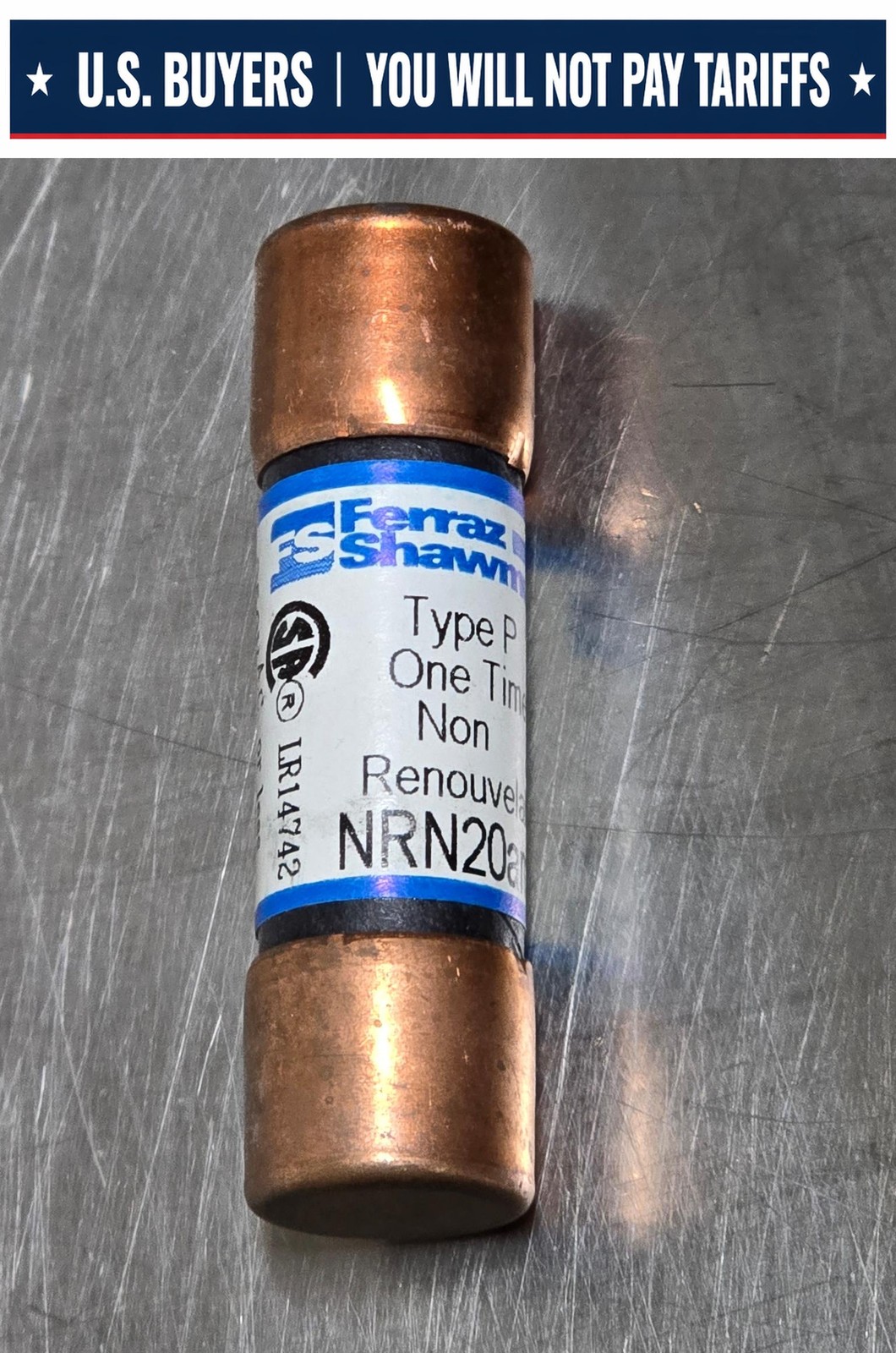 Ferraz Shawmut NRN20, 20A 250V Fuse