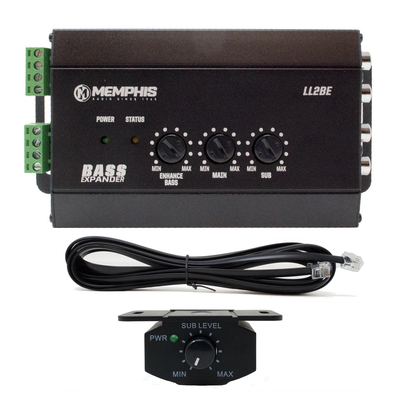 Memphis Audio LL2BE 2-Channel Line Output Converter with Bass Restoration