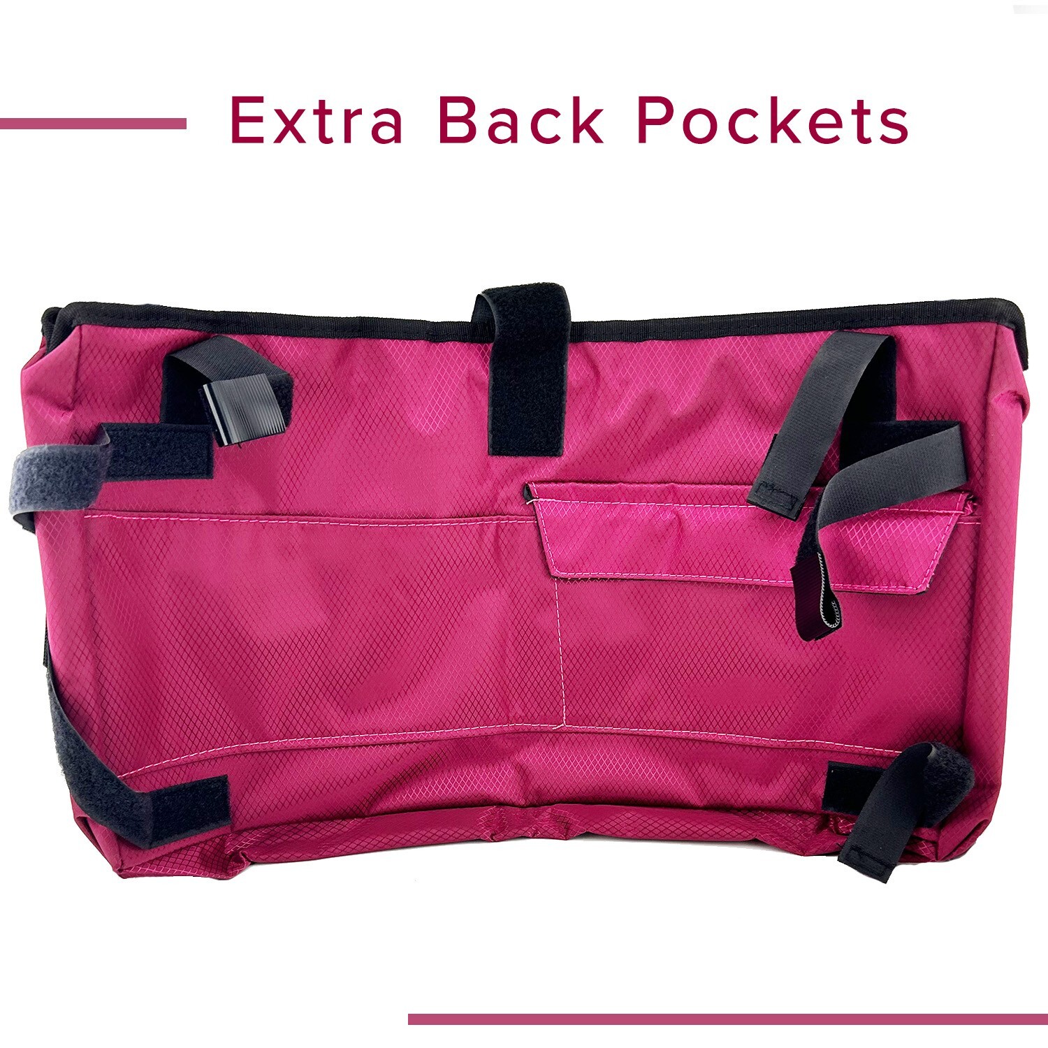 Deluxe Universal Walker/Rollator Bag - Berry