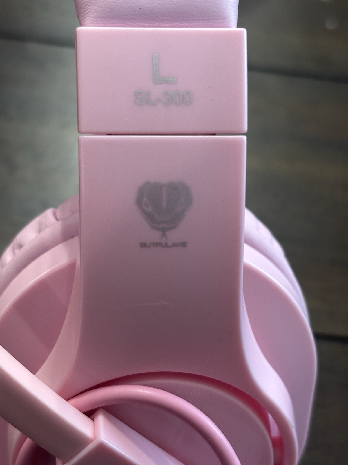 Gaming headset SL-300 with mic, Noise Cancelling Over Ear Headphones Pink