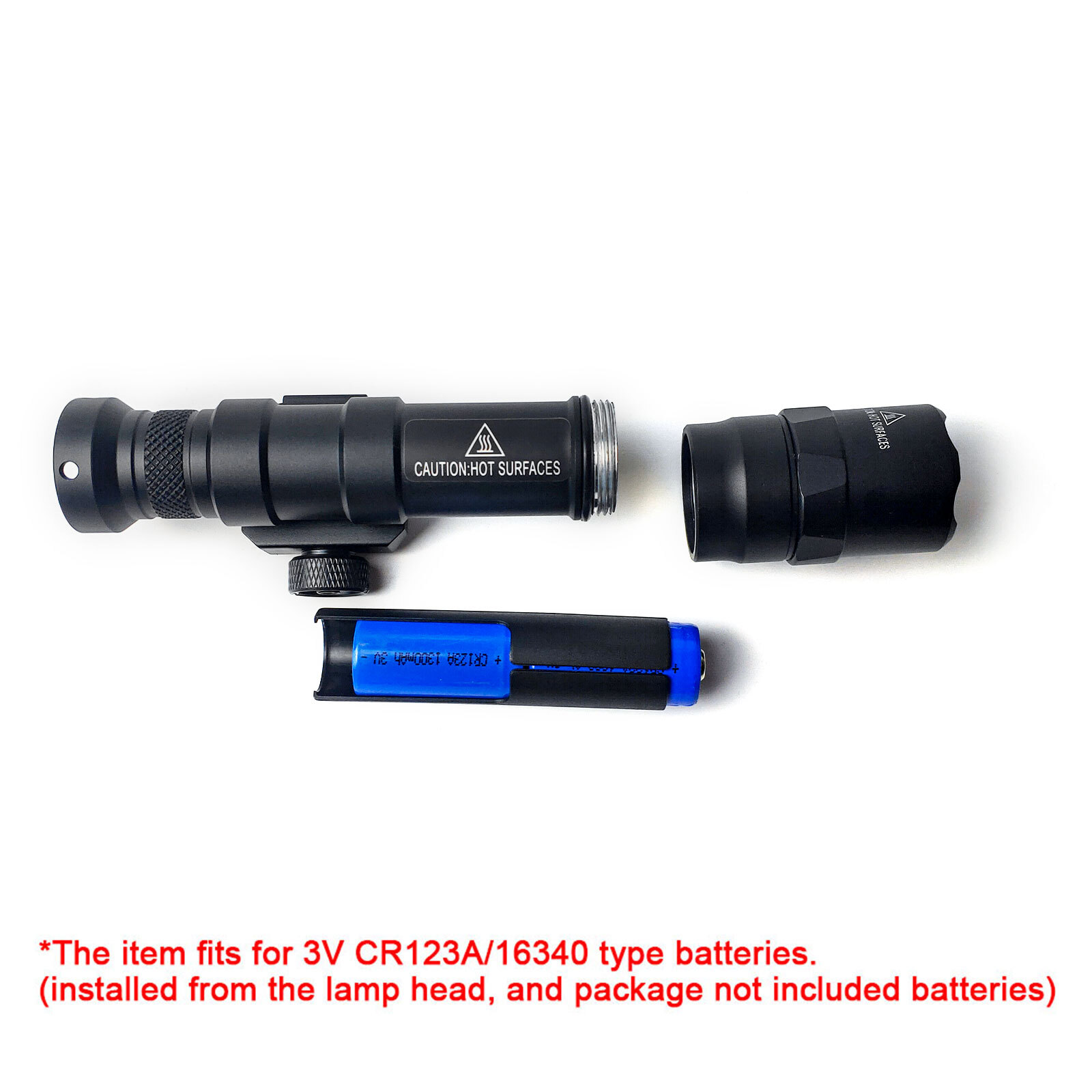 Tactical M600B Light Constant/Momentary M600 LED Mini Flashlight Sight Hunting