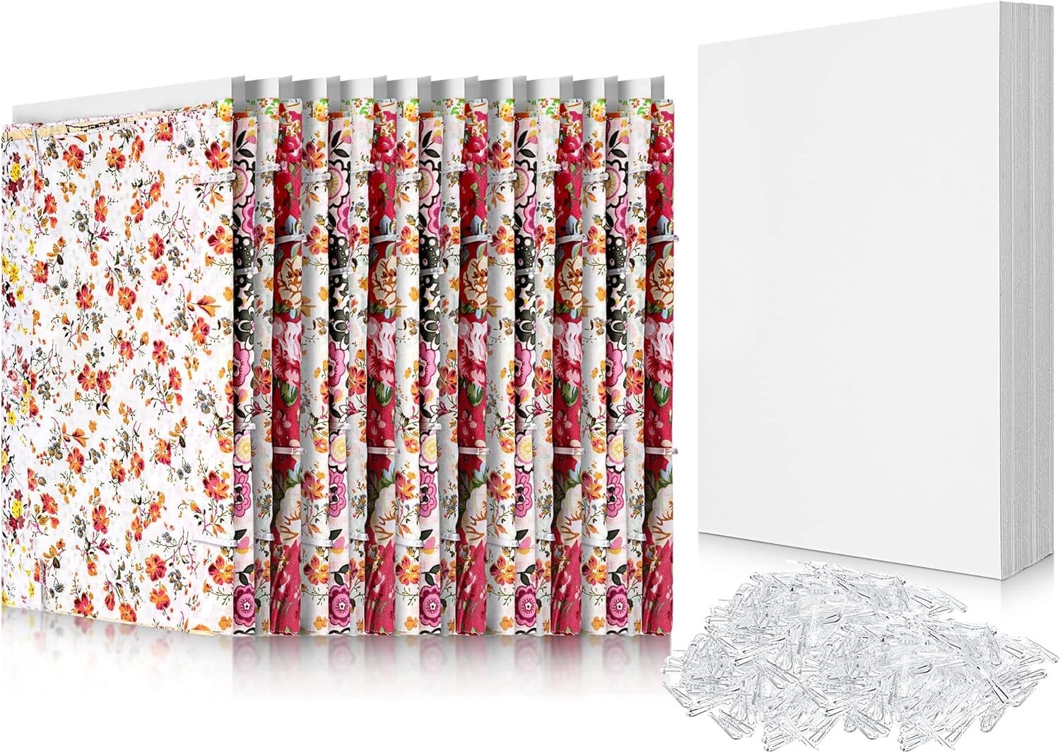 Effortless Fabric Folding Kit: 100 Comic Boards and Clear Clips for Neat Storage