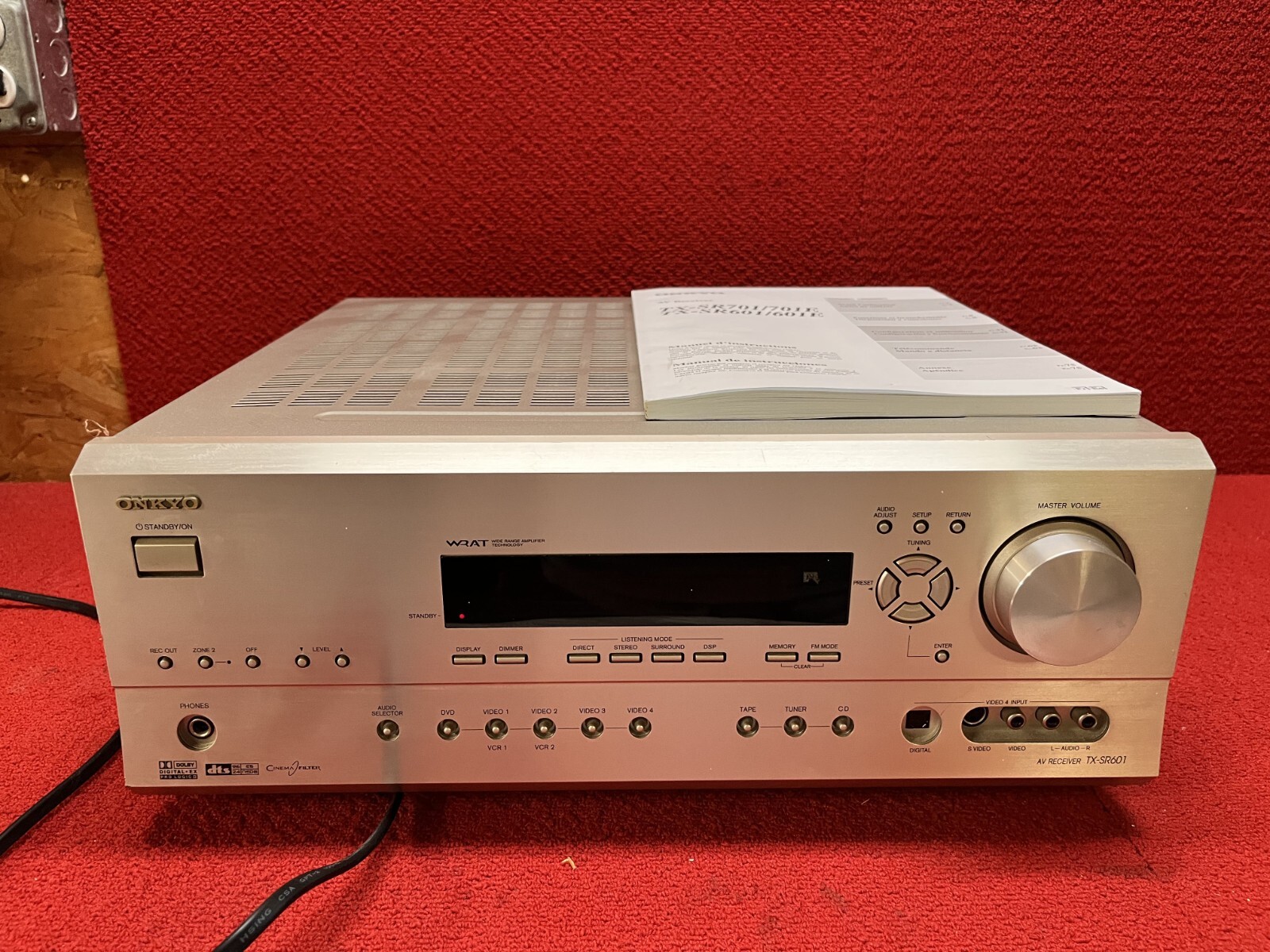 Used ONKYO 6.1 Surround Receiver 85W Tested W/ Manual #TX-SR601 Good Condition