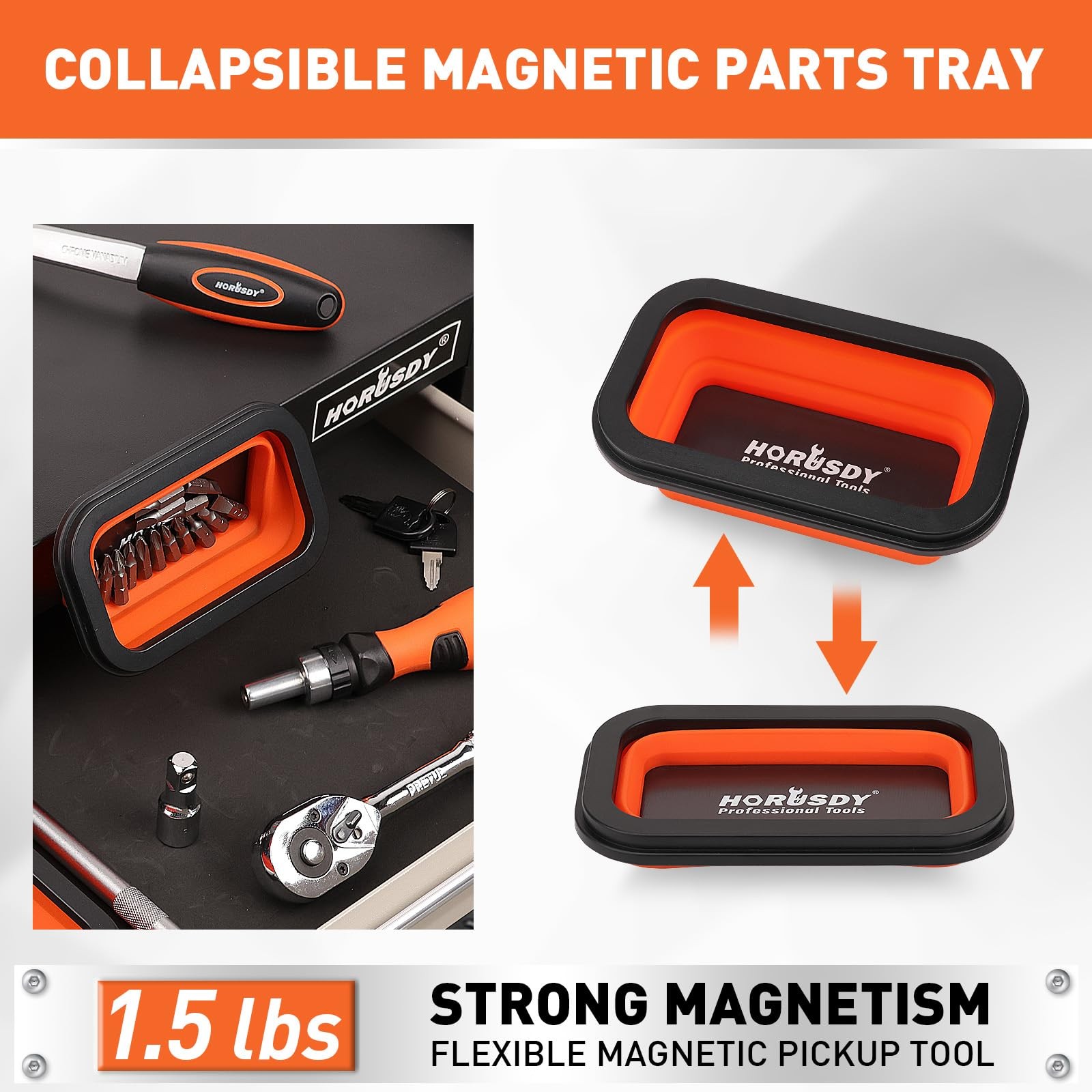 4 PIECE Magnetic Pickup Tools Kit | Extendable Telescoping Magnet Pick Up To...