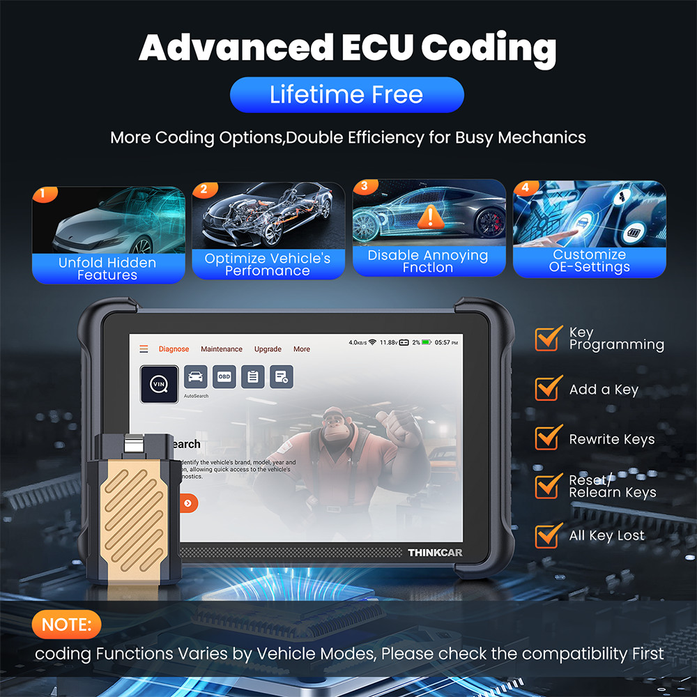 Thinkcar Thinkscan 689BT Full Systems Diagnostic Tool CANFD & DOIP Free Update