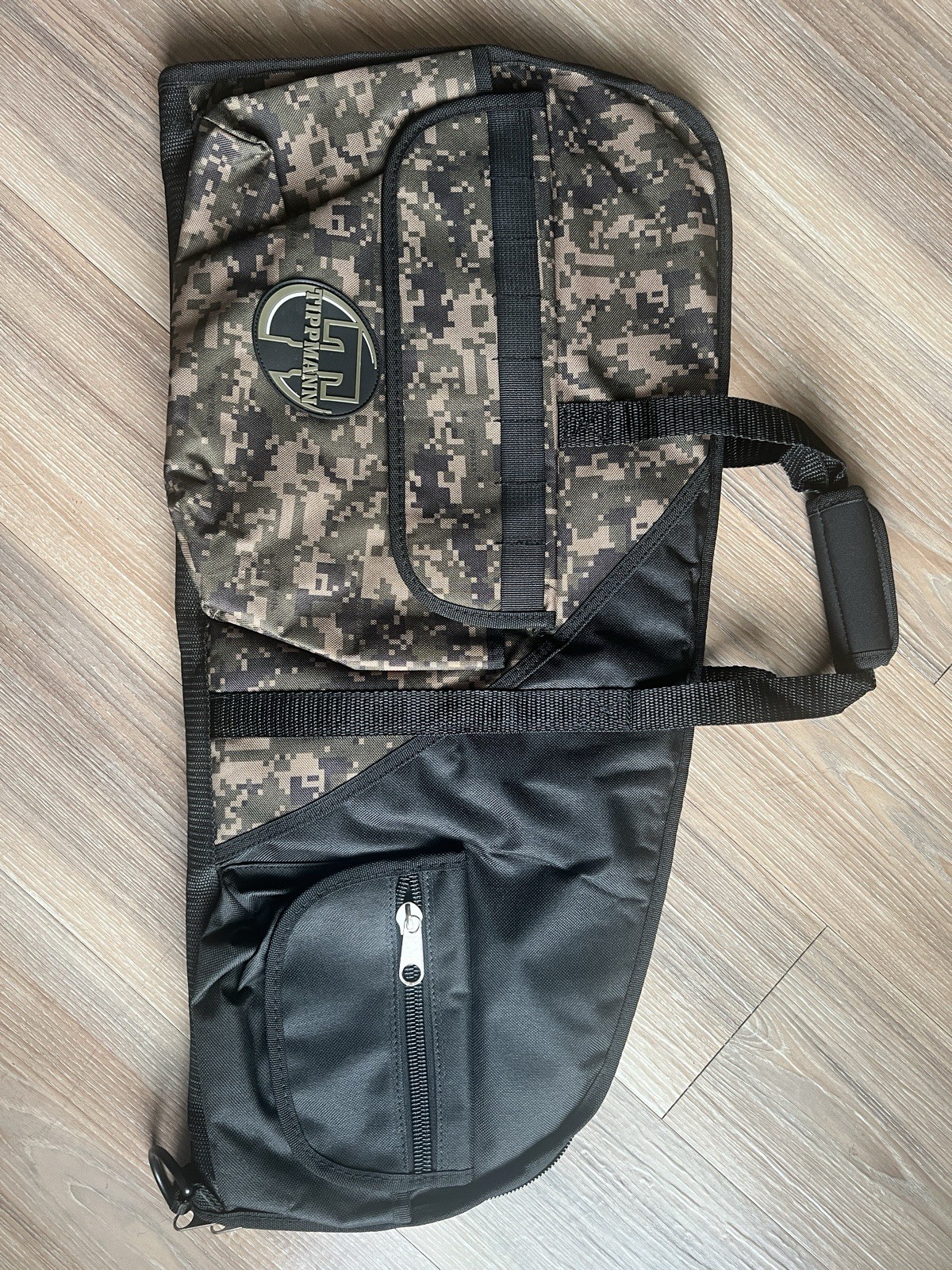 Tippmann Paintball Gun Carry Case black zippered soft case foam padded storage.