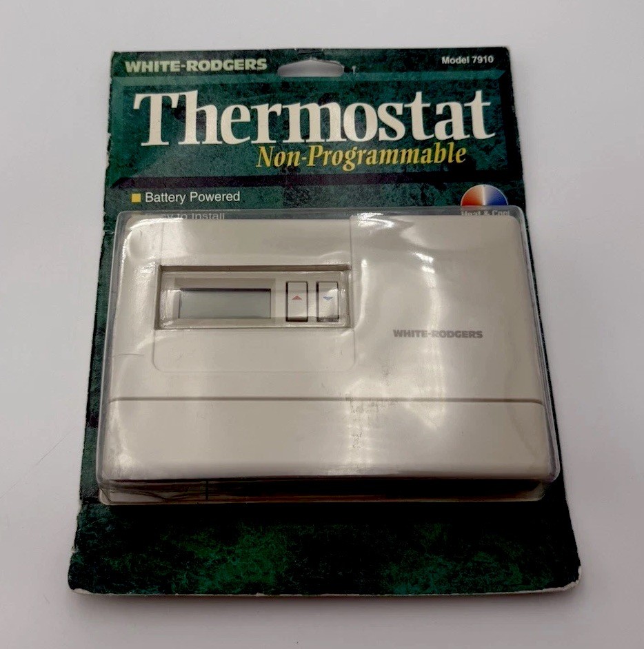 White Rodgers Non-Programmable Thermostat Heat/Cool Model 7910 ~ New