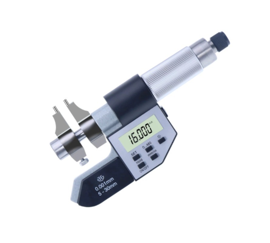High-Precision Digital Inside Micrometer—Manual Bore Measurement Tool