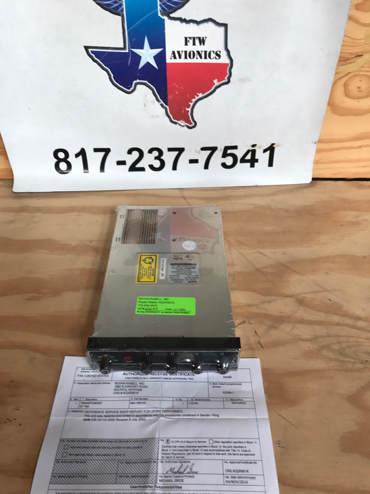 KT76A, Transponder, 066-1062-00, SV, 11/16
