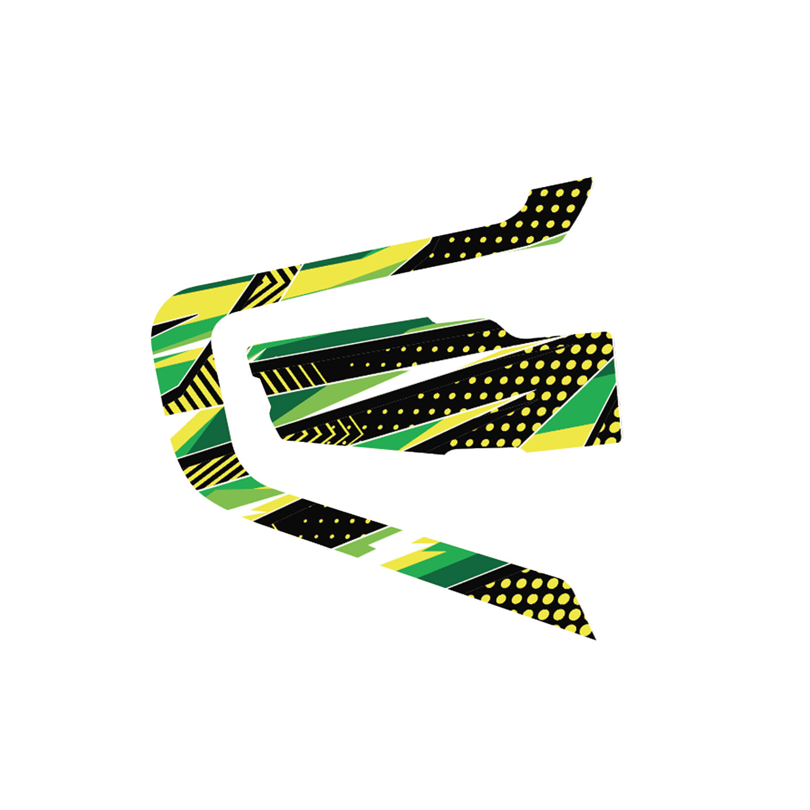 For Cardo Packtalk Bold Skin Protection Decal Sticker Abstract Green