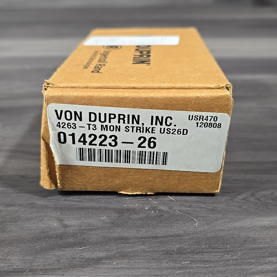 Von duprin 4263 t3 us26d Monitor Strike For Rim Type Exit Device